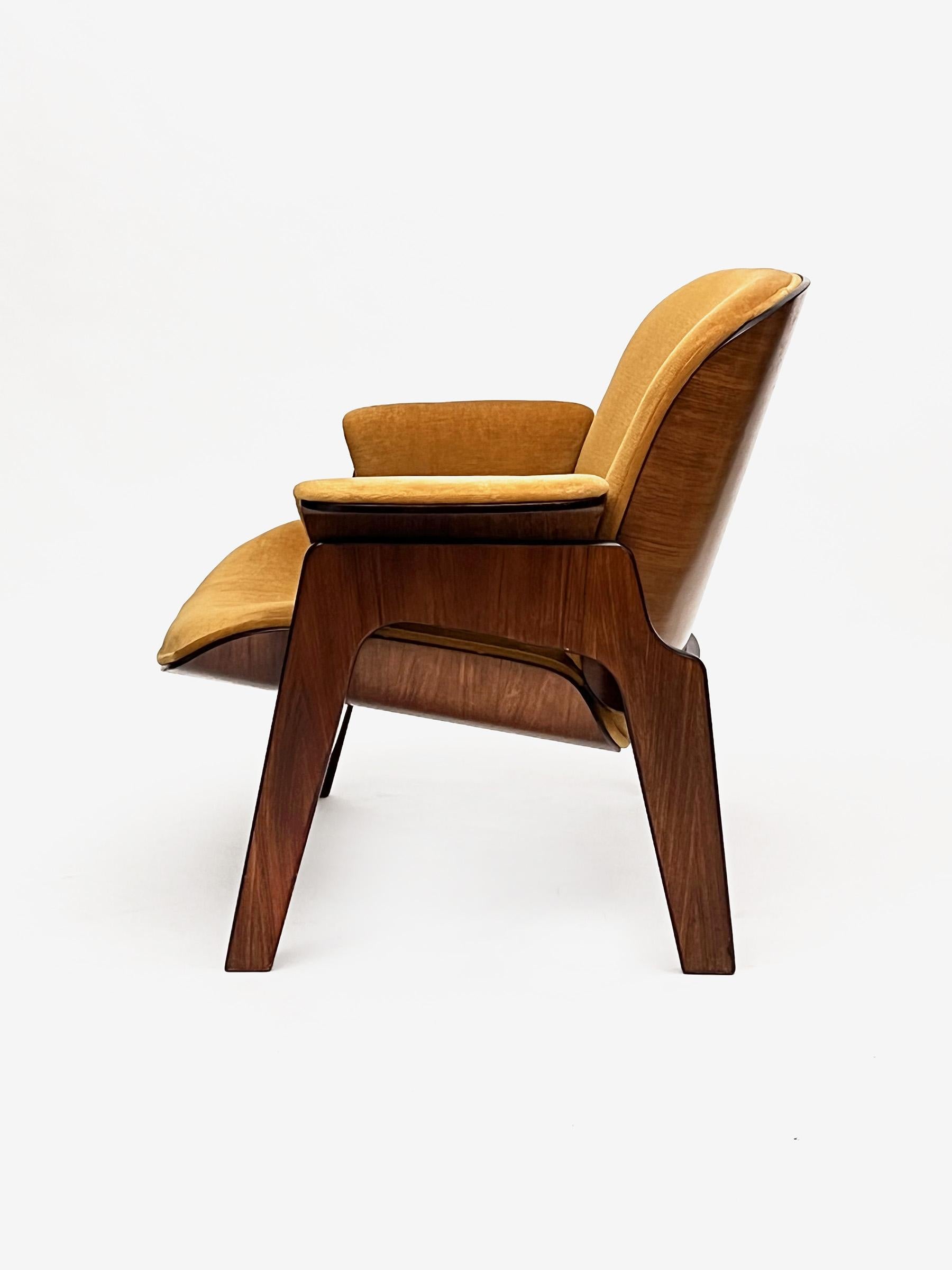 Plywood Midcentury Armchair by Ico Parisi for MIM Roma