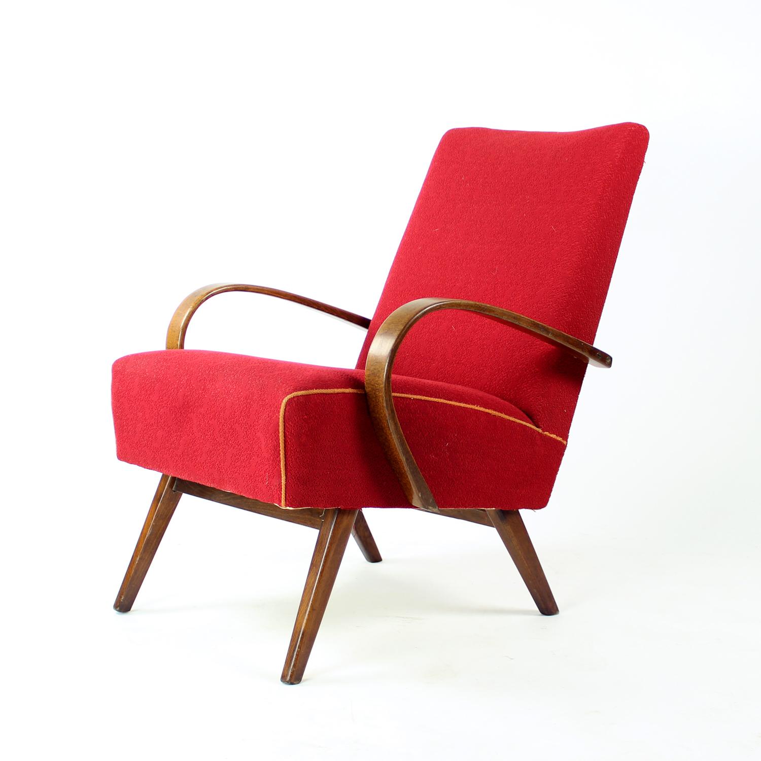 Mid-Century Modern Midcentury Armchair By Ton, Czechoslovakia 1960s For Sale