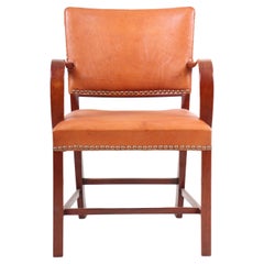 Sessel aus der Mitte des Jahrhunderts, entworfen von Ole Wanscher, dänisches Design, 1950er Jahre