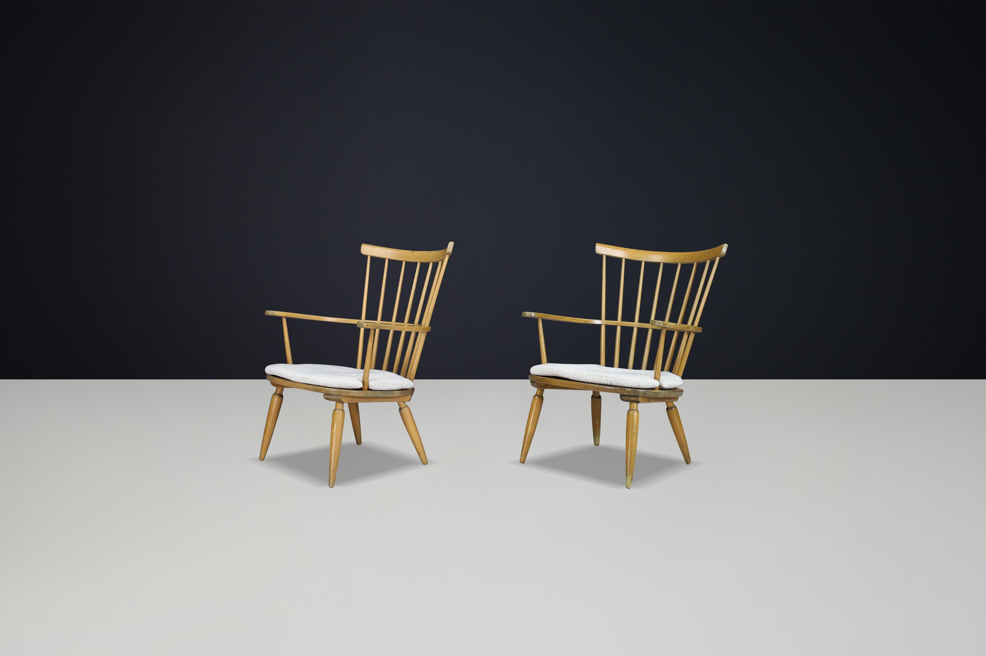 Sillón de Mitad de Siglo con Cojines New Boucle de Franz Schuster, Austria, años 50 en venta 4