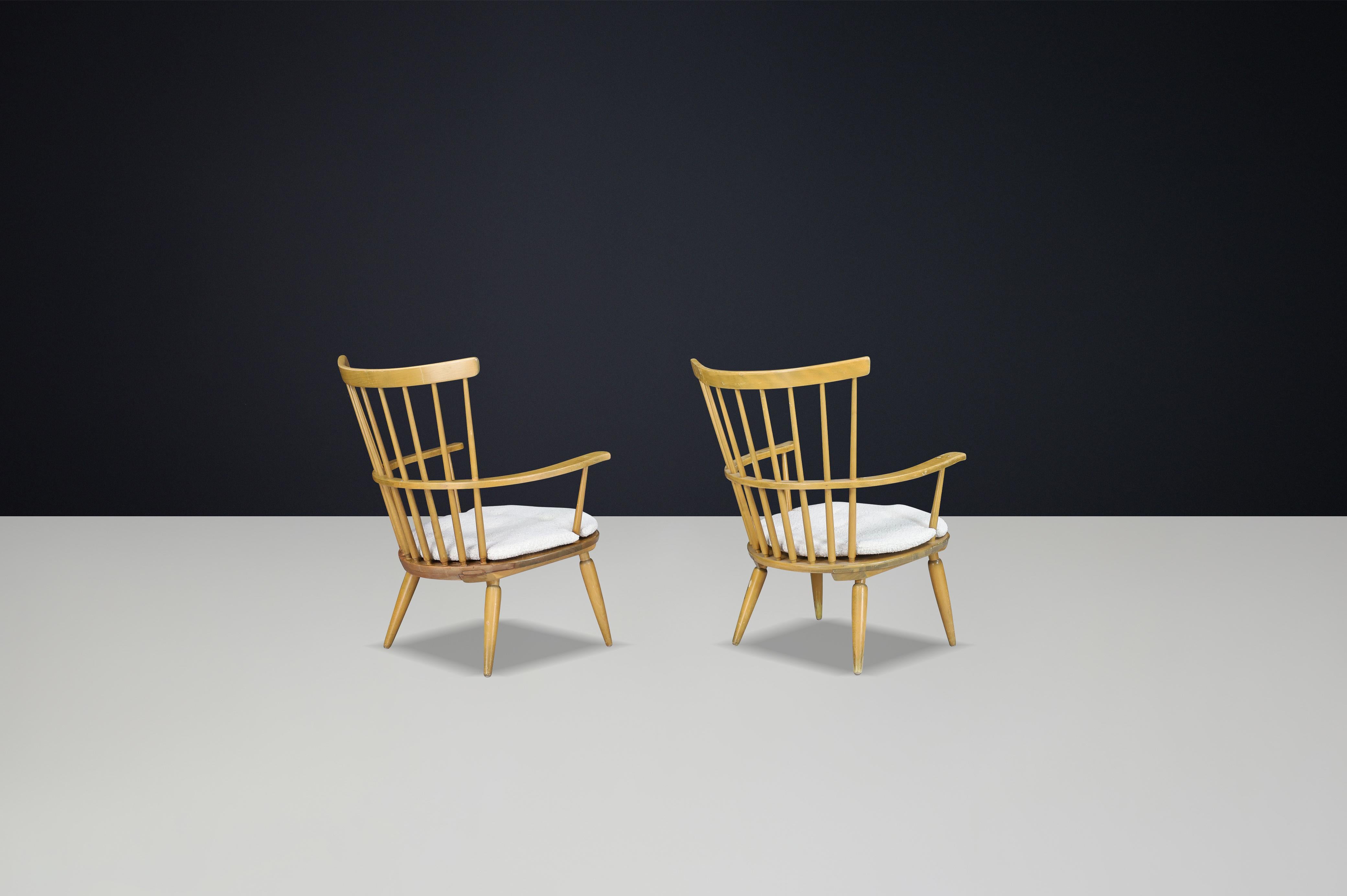 Sillón de Mitad de Siglo con Cojines New Boucle de Franz Schuster, Austria, años 50 en venta 2