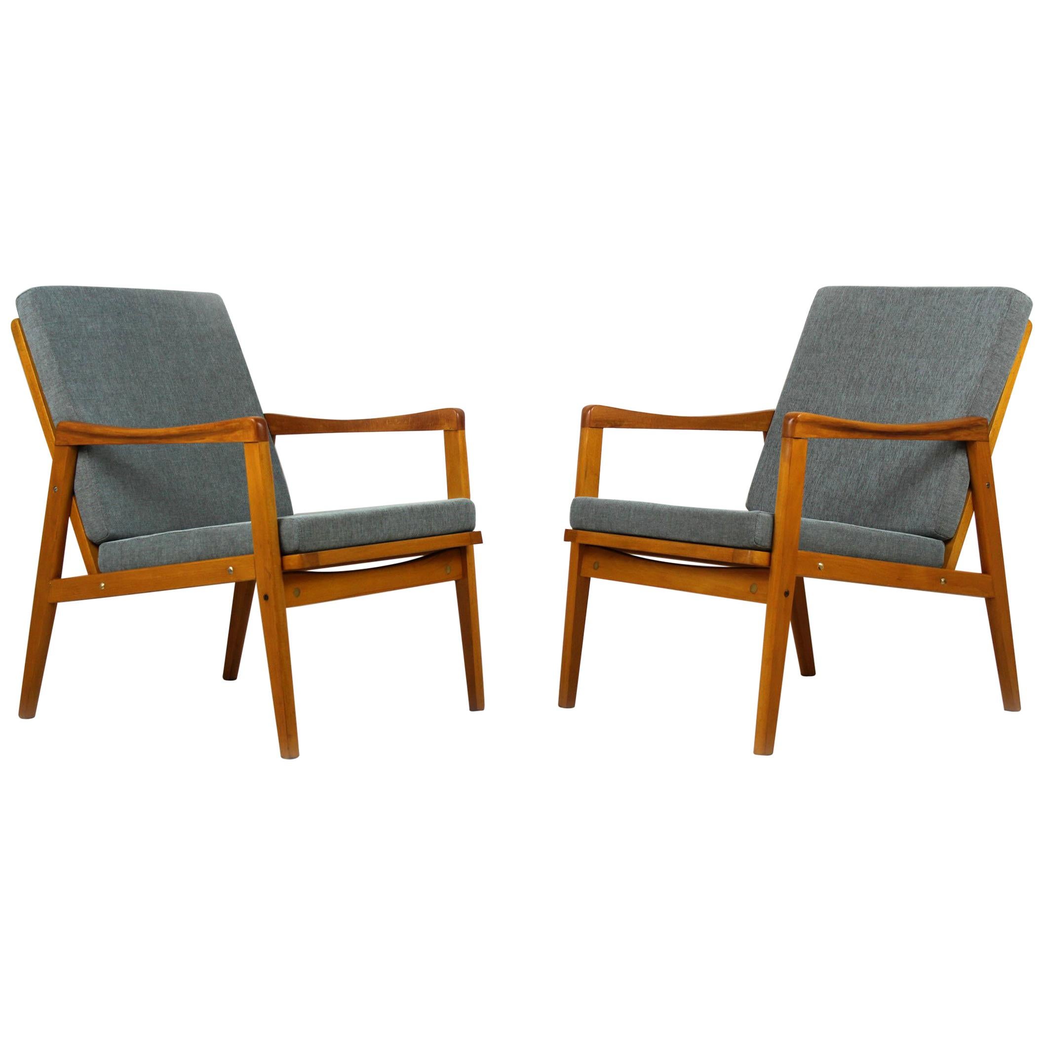 Midcentury Armchairs, 1960s, Set of Two