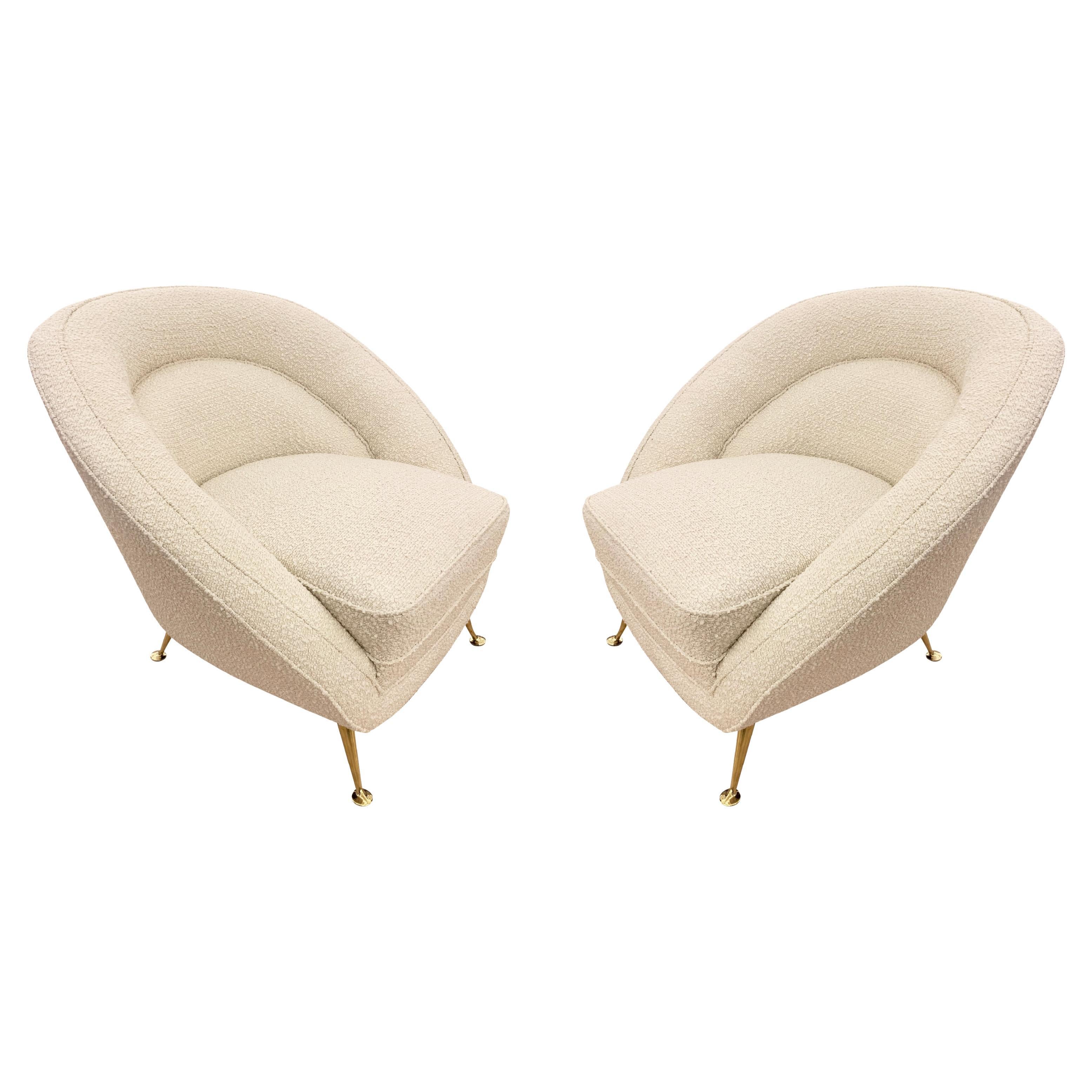 Midcentury Armchairs by ISA, Italy, 1960s For Sale