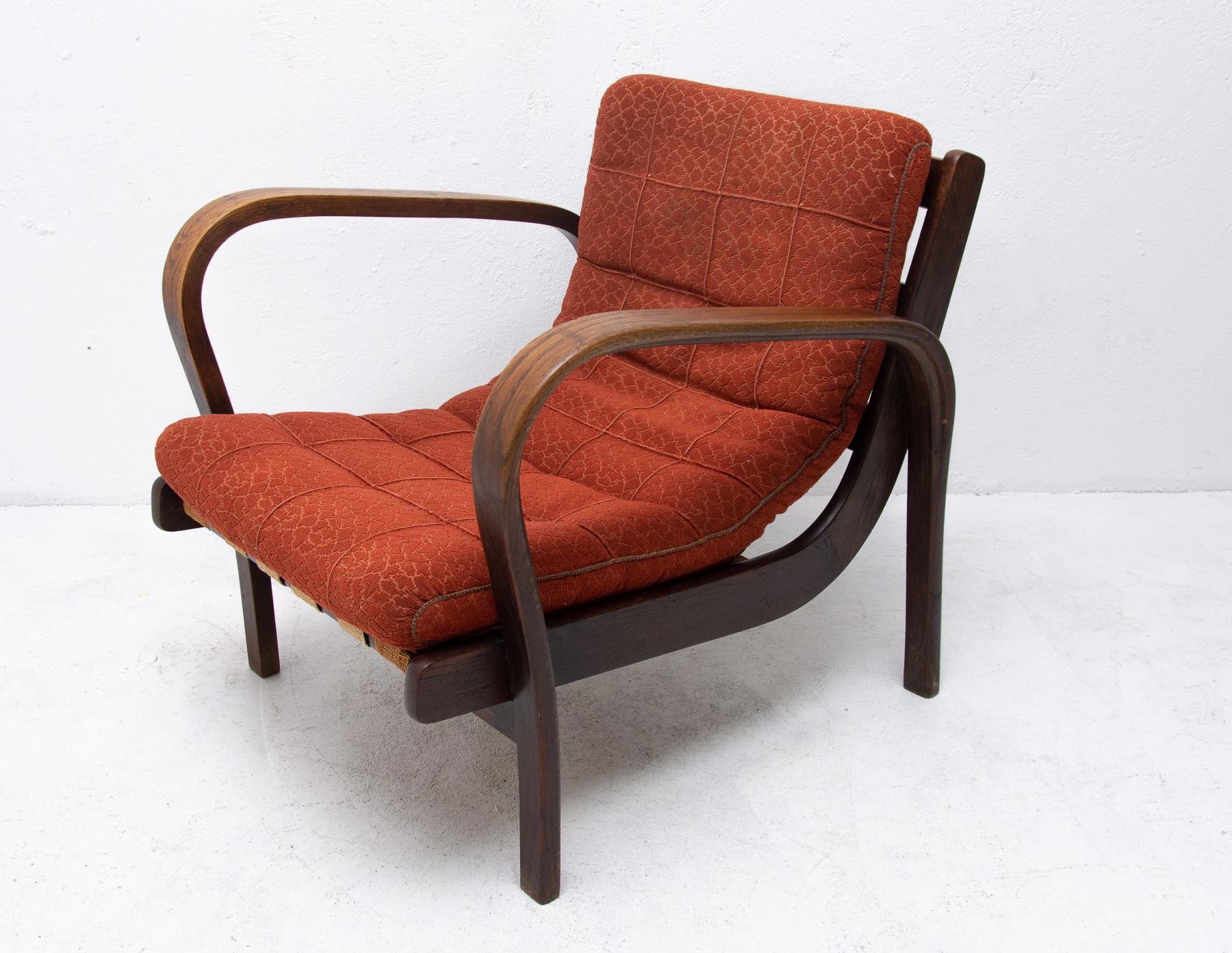 Midcentury Armchairs by Kropacek and Kozelka for Interier Praha 1944, Set of Two 4