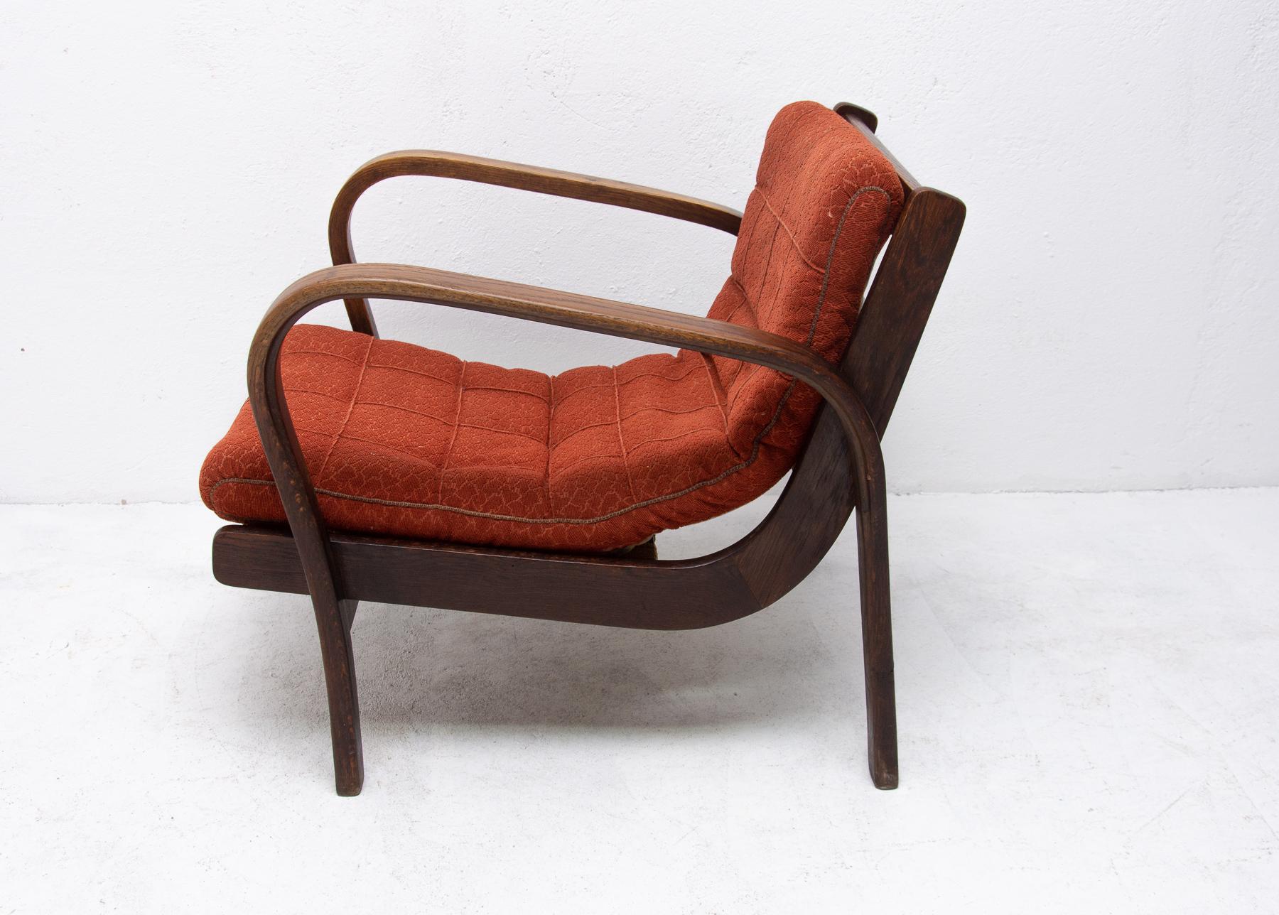Midcentury Armchairs by Kropacek and Kozelka for Interier Praha 1944, Set of Two 6