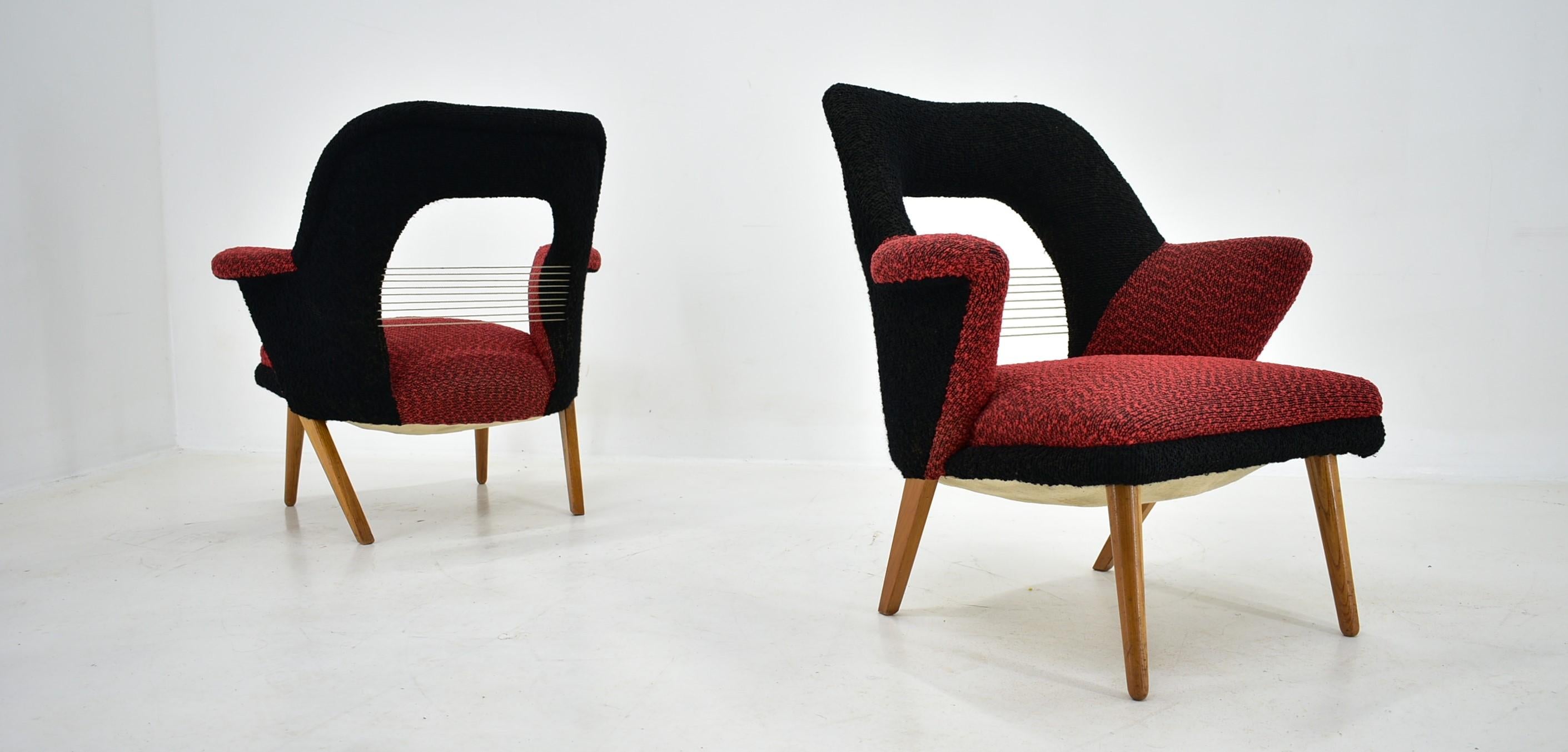 Midcentury Armchairs Designed by Miroslav Navrátil, 1969s For Sale 10