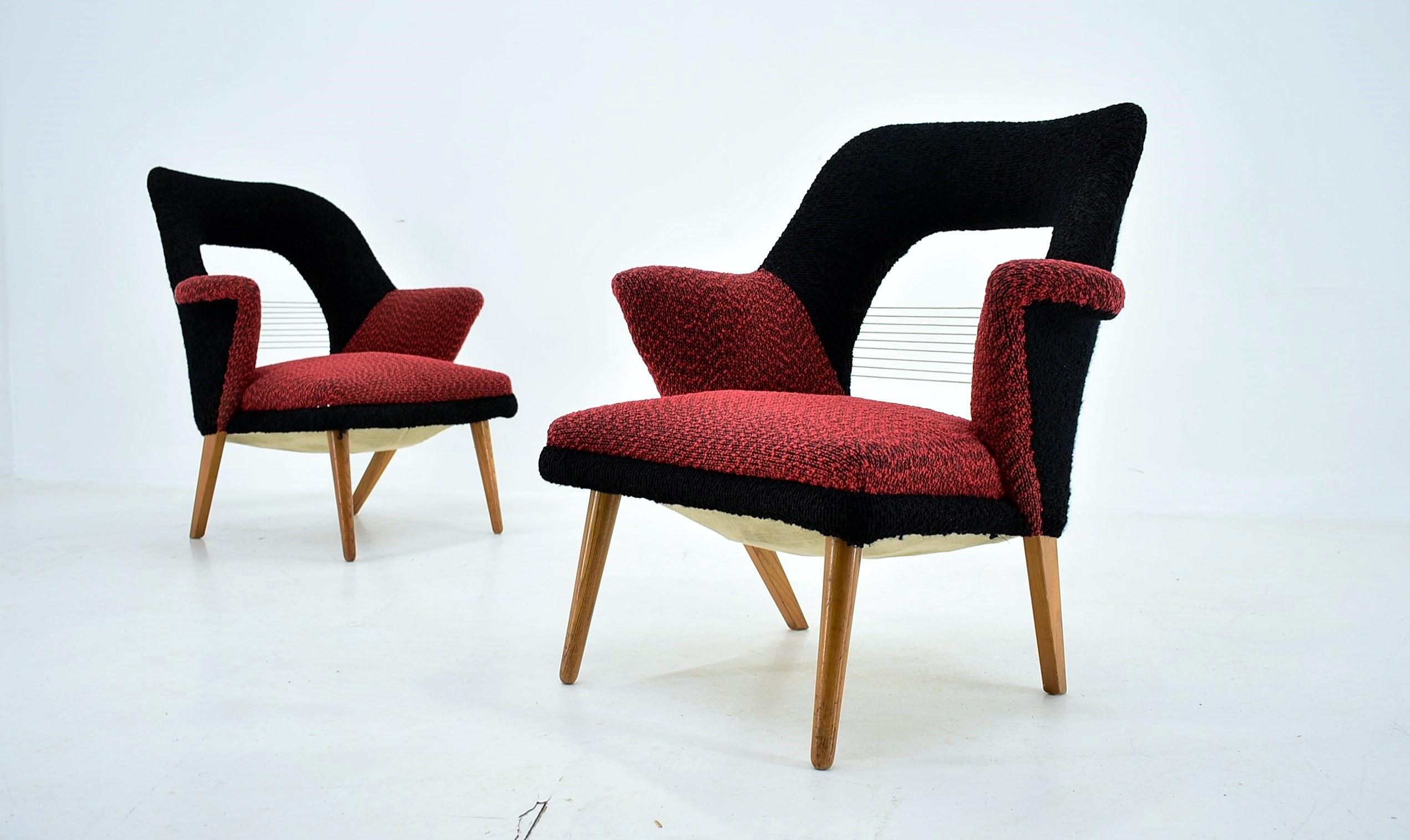 Midcentury Armchairs Designed by Miroslav Navrátil, 1969s For Sale 11