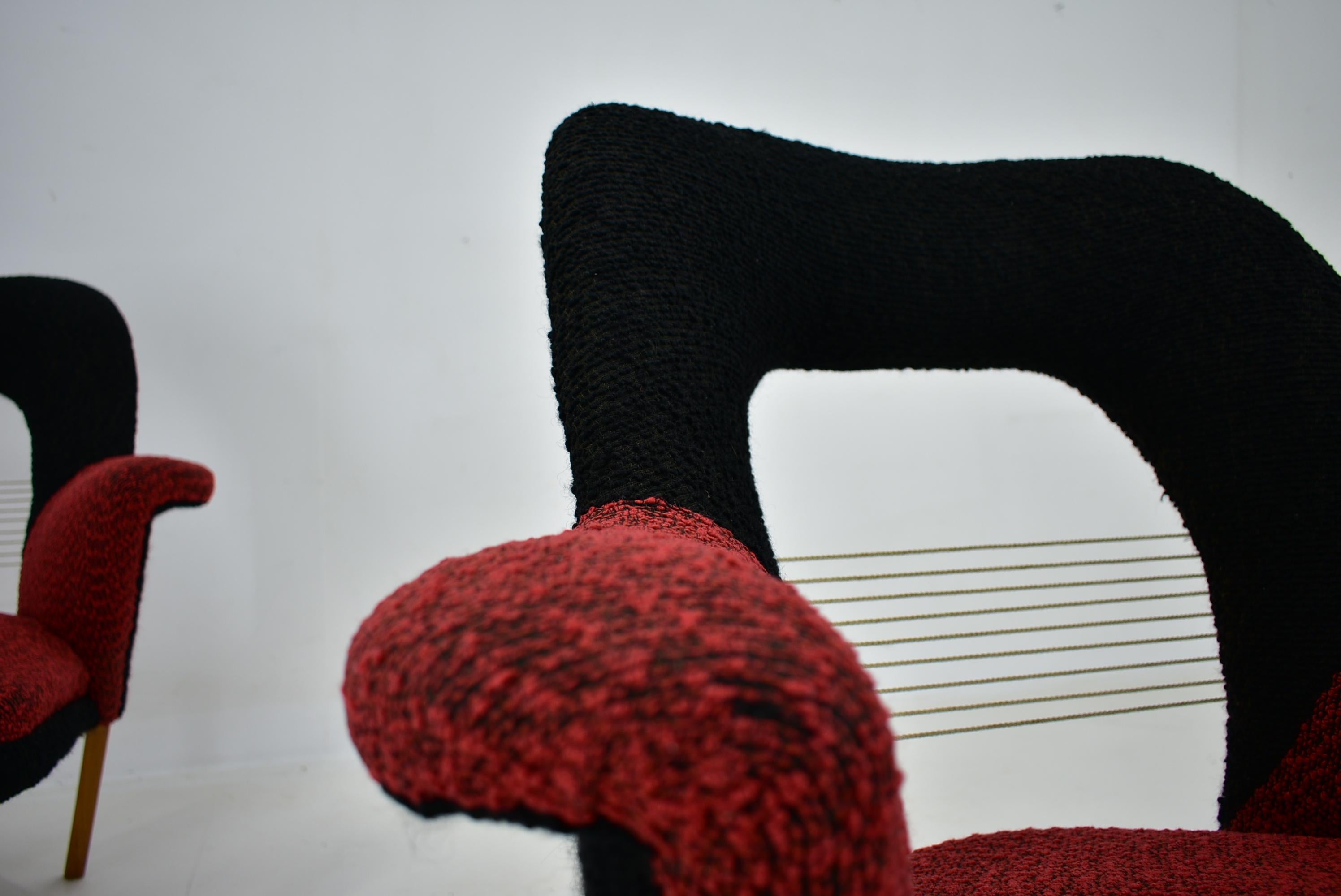 Sillones de mediados de siglo diseñados por Miroslav Navrátil, década de 1969 en venta 1