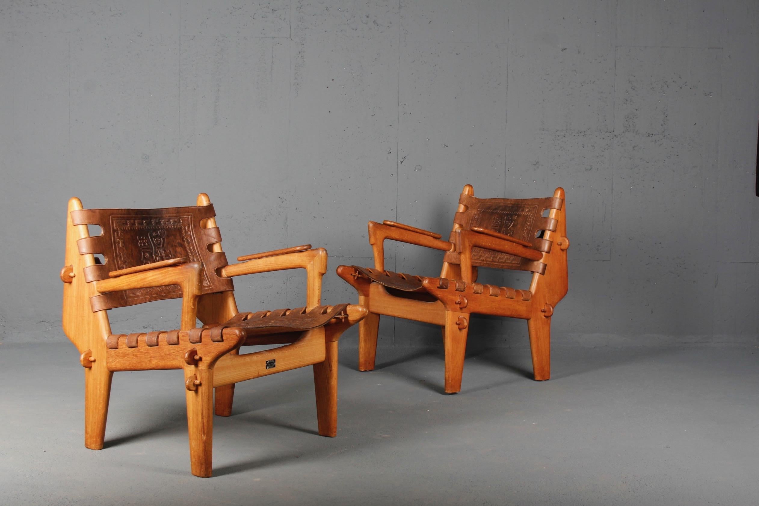 Midcentury Armchairs from Ecuador by Angel Pazmino, 1960s, Set of two In Good Condition In grand Lancy, CH