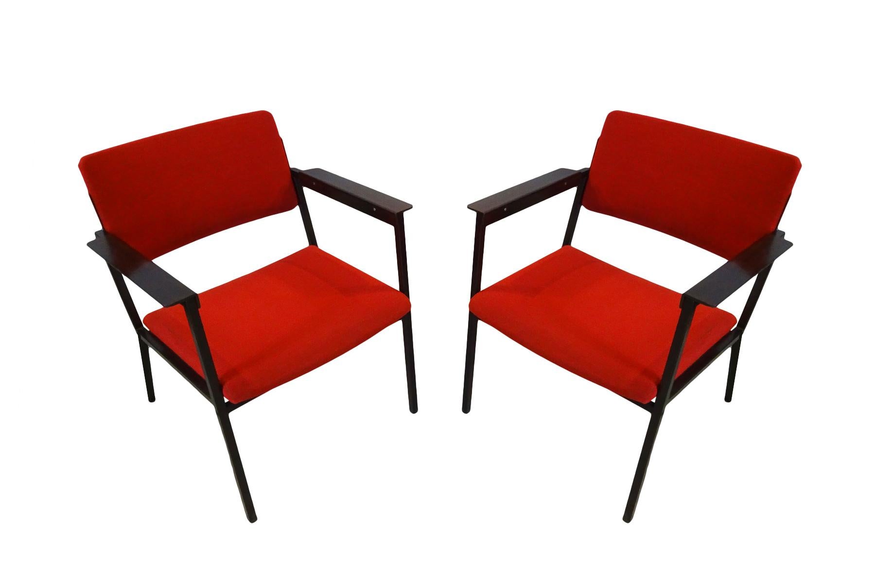 Mid-Century Modern Midcentury Armchairs in the Style of Gijs van der Sluis