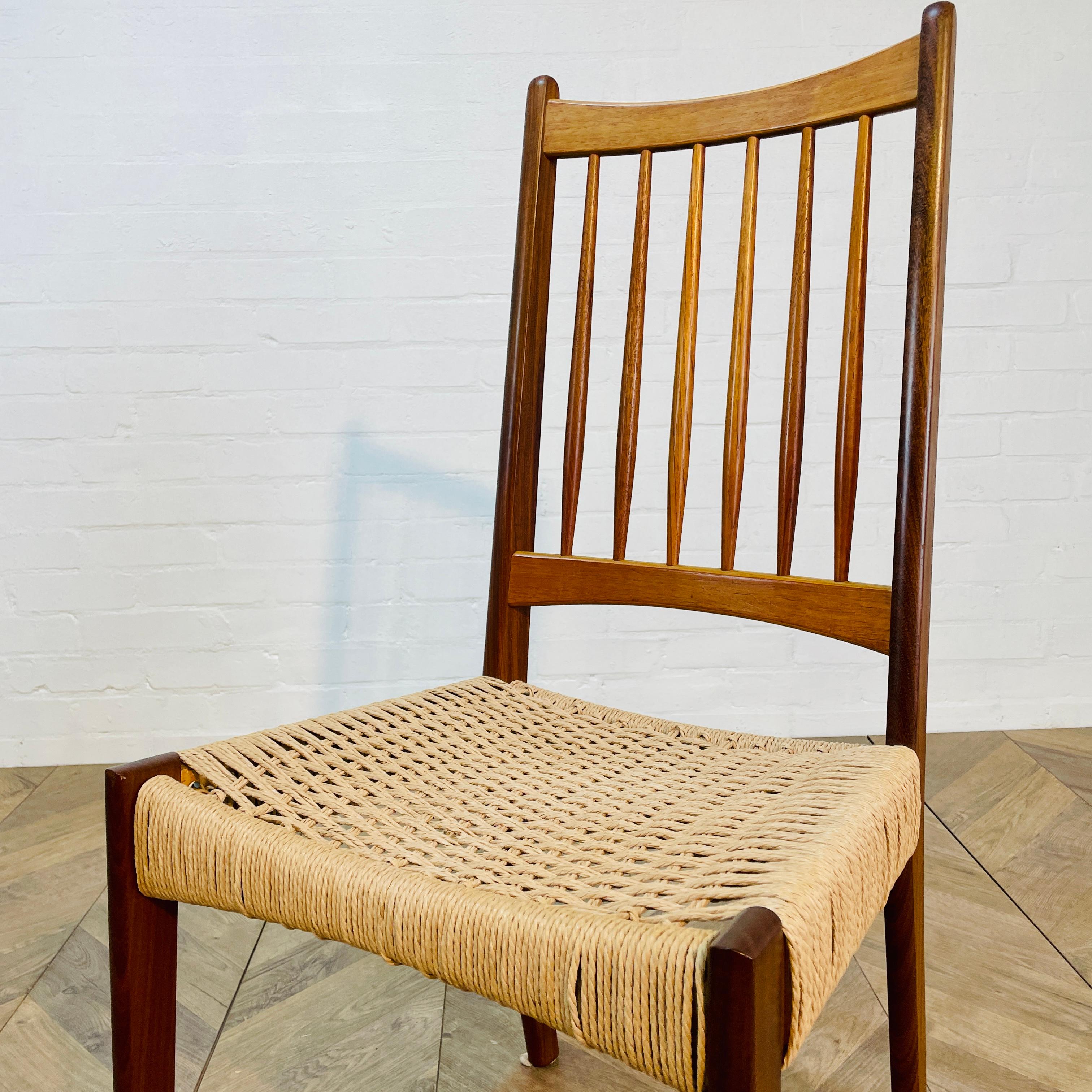 Midcentury Arne Hovmand Olsen for Mogens Kold Danish Dining Chairs, Set of 3 For Sale 4