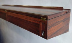 Midcentury Arne Hovmand-Olsen Wall Mounted Flip Top Table in Rosewood