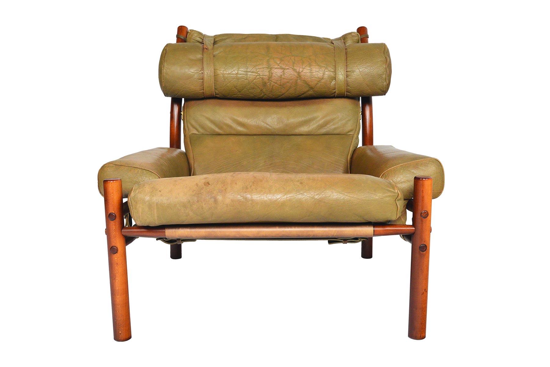 Midcentury Arne Norell Inca High Back Lounge 4