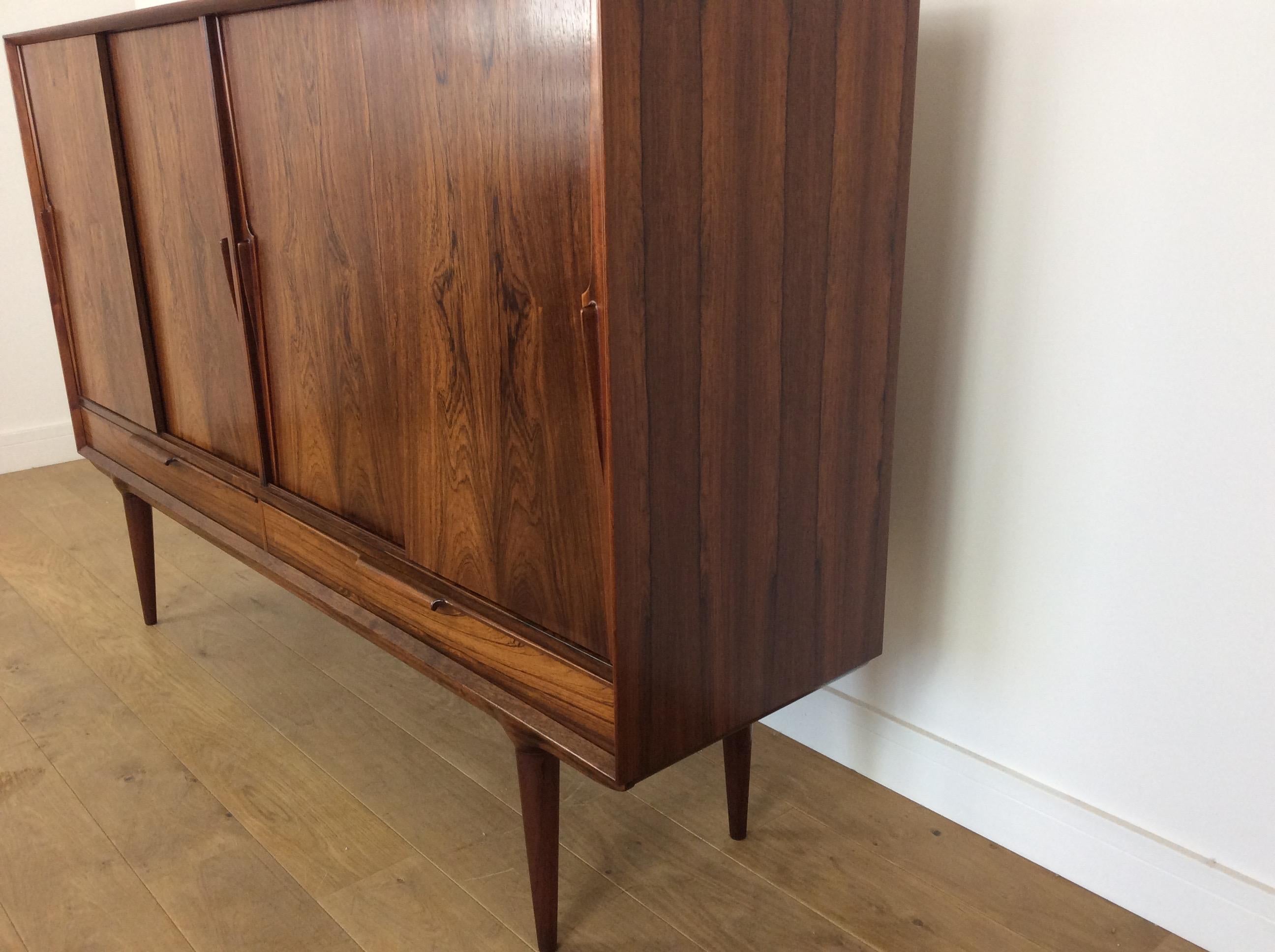 Midcentury Arne Vodder Credenza Sideboard or Highboard In Good Condition In London, GB