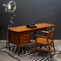 Midcentury Arne Vodder Drop Leaf Teak Extendable Desk, circa 1960