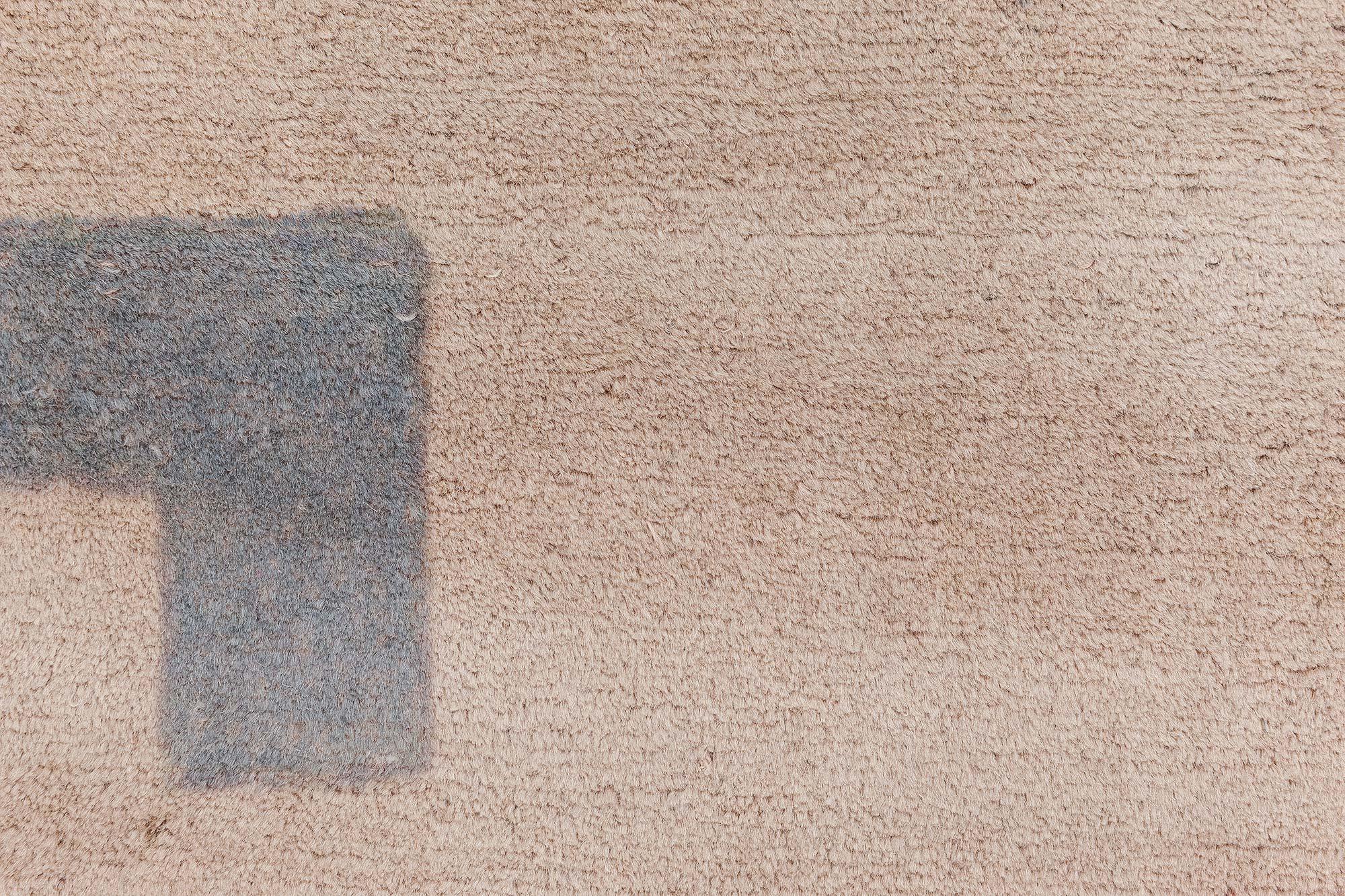 Doris Leslie Blau Midcentury Art Deco Chinese Handwoven Wool Rug For Sale 10