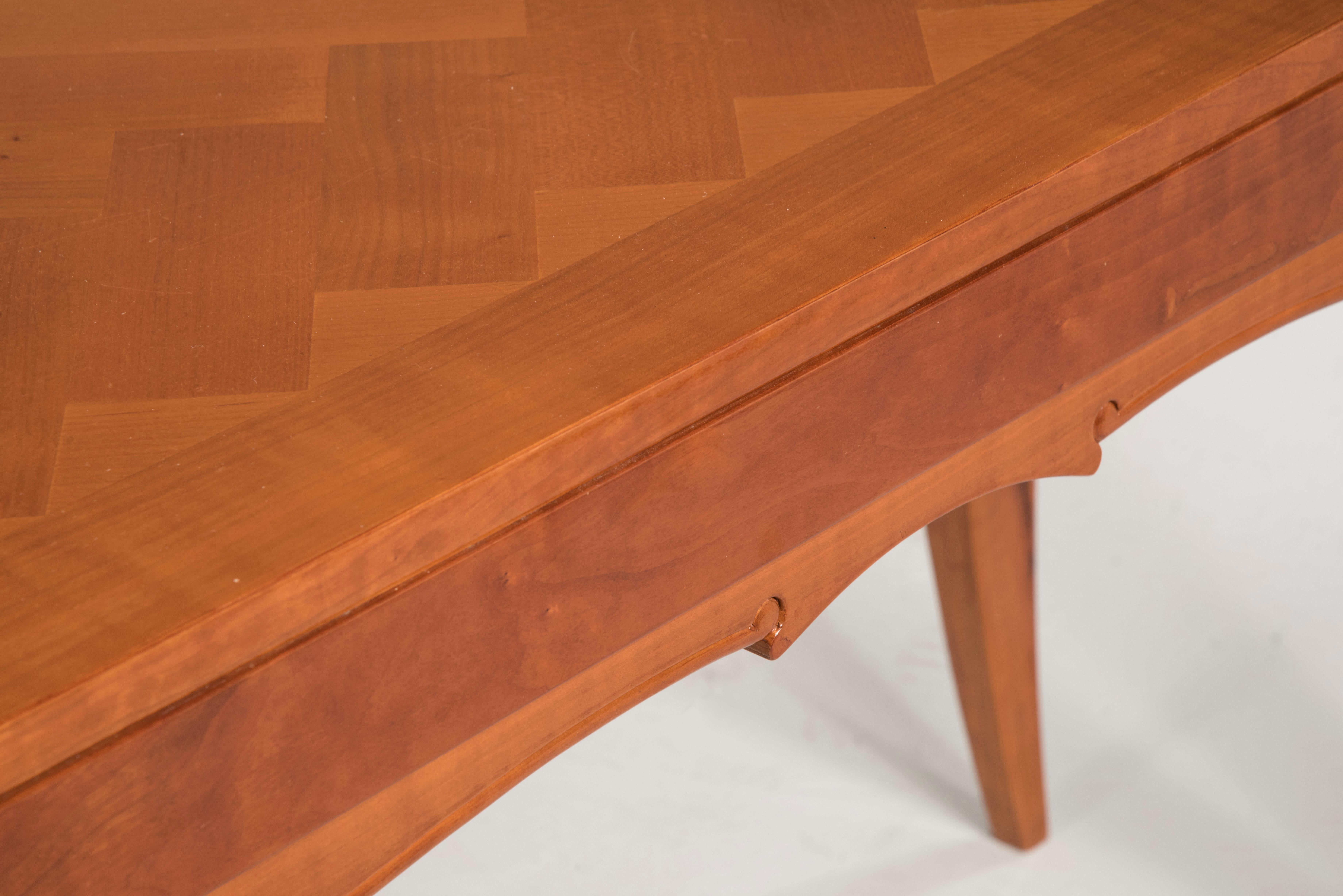 20ième siècle Table console en bois de style Art Déco français du milieu du siècle dernier en vente
