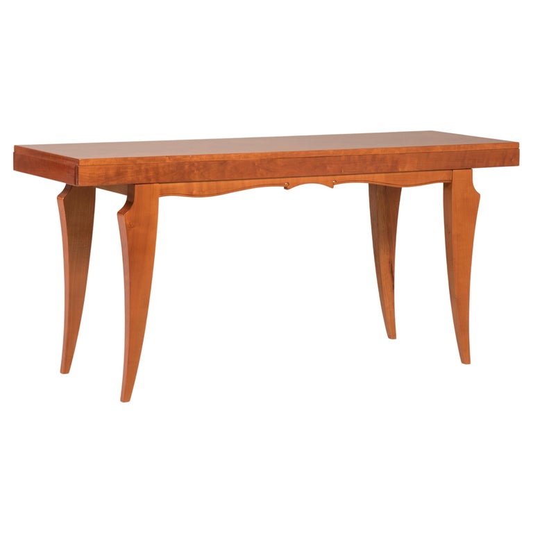 Midcentury Art Deco French Art Deco style Wooden Table Console For Sale