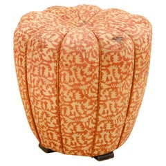 Midcentury Art Deco Pouffe by Jindřich Halabala, 1950s, Czechoslovakia