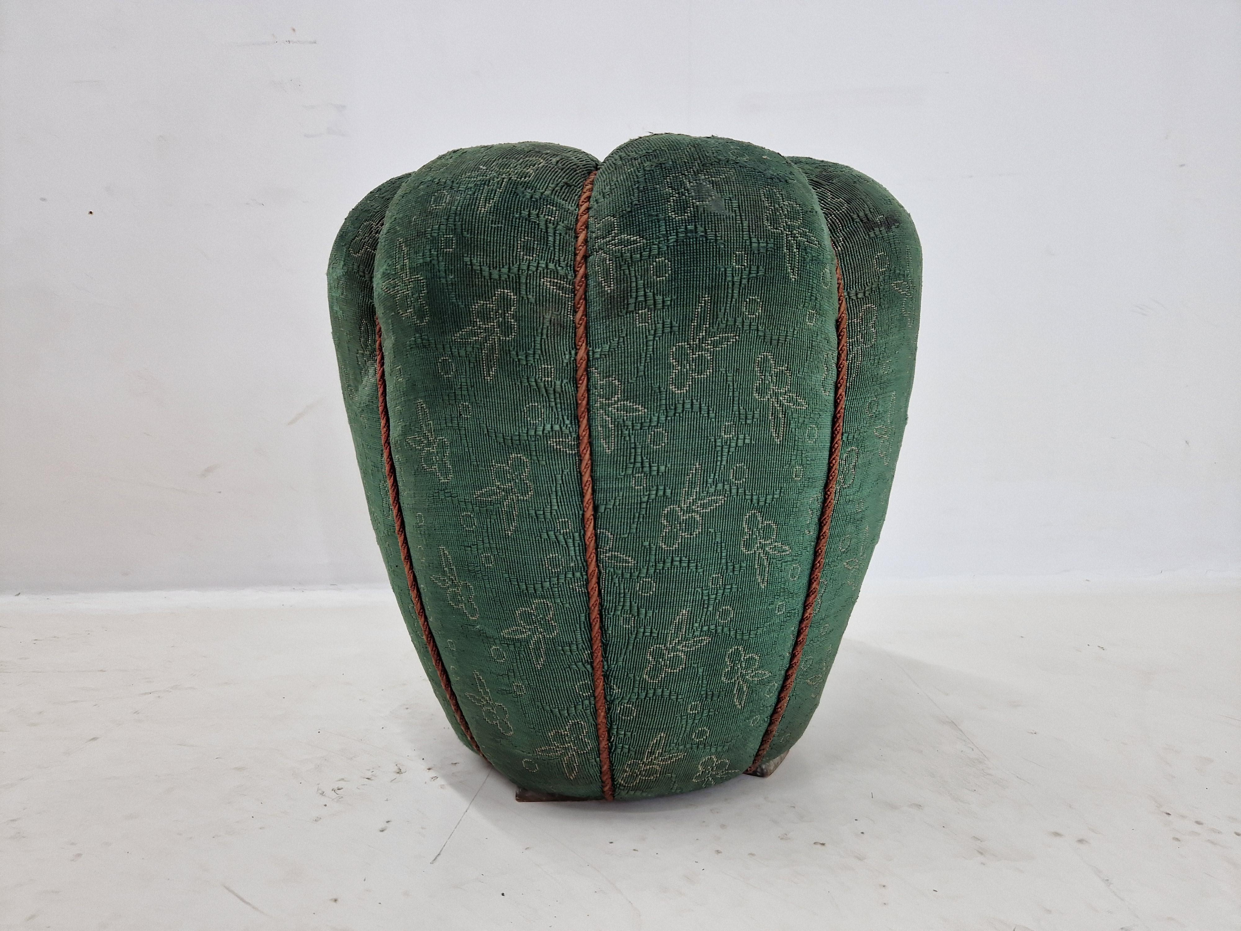 Tabouret oder Fußhocker aus der Jahrhundertmitte / Art Deco, Jindřich Halabala, 1960er Jahre (Art déco) im Angebot