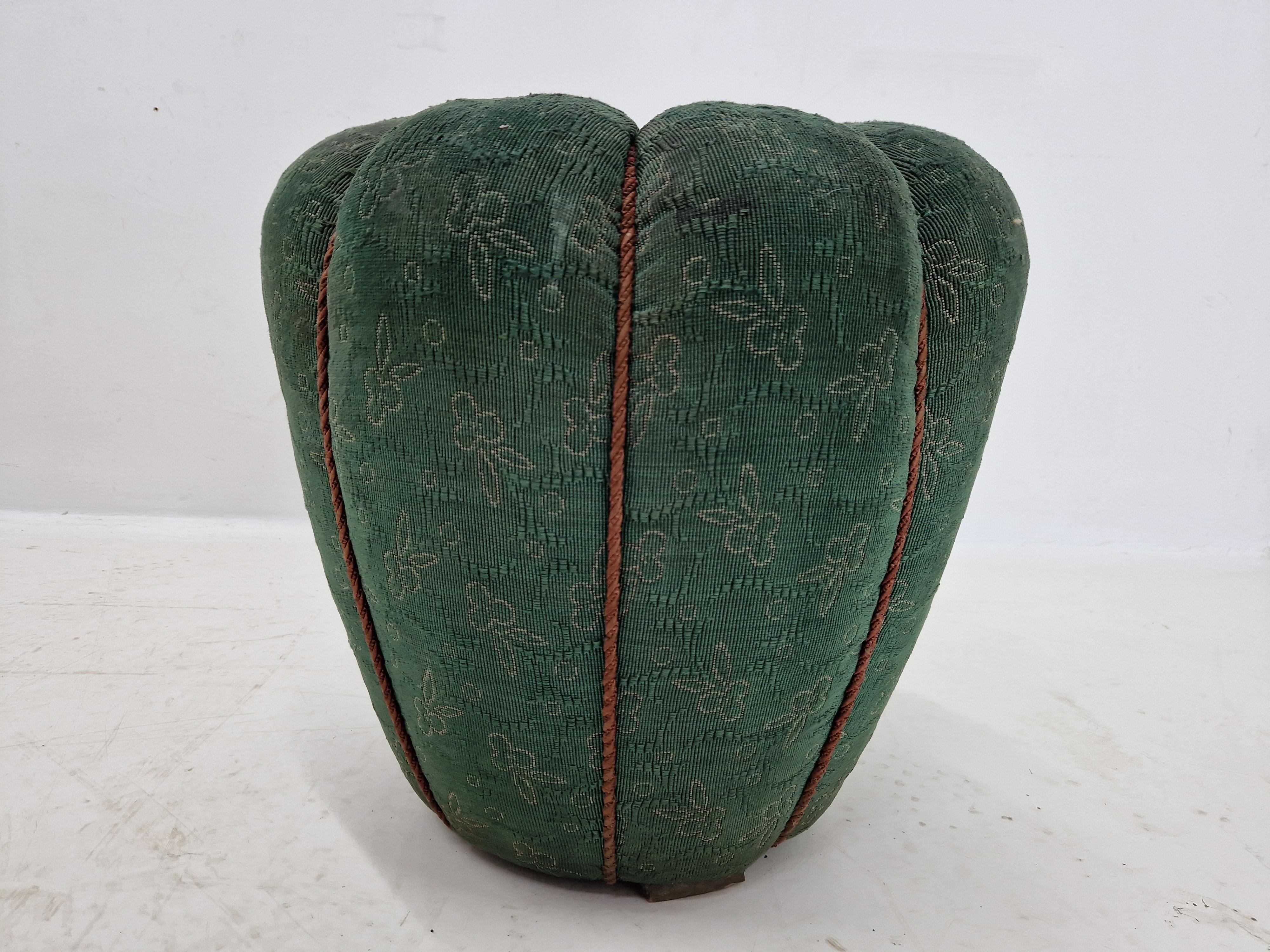 Taburete o Reposapiés Midcentury / Art Decó, Jindřich Halabala, Años 60 en venta 2