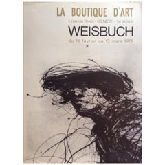 Portrait original du milieu du siècle dernier réalisé par Claude Weisbuch