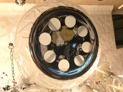 A Moderne Nickel Plated Light Fixture