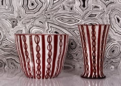 poterie d'art du milieu du siècle SET de cache-pot et de vase, tous deux de même glaçure brillante unique