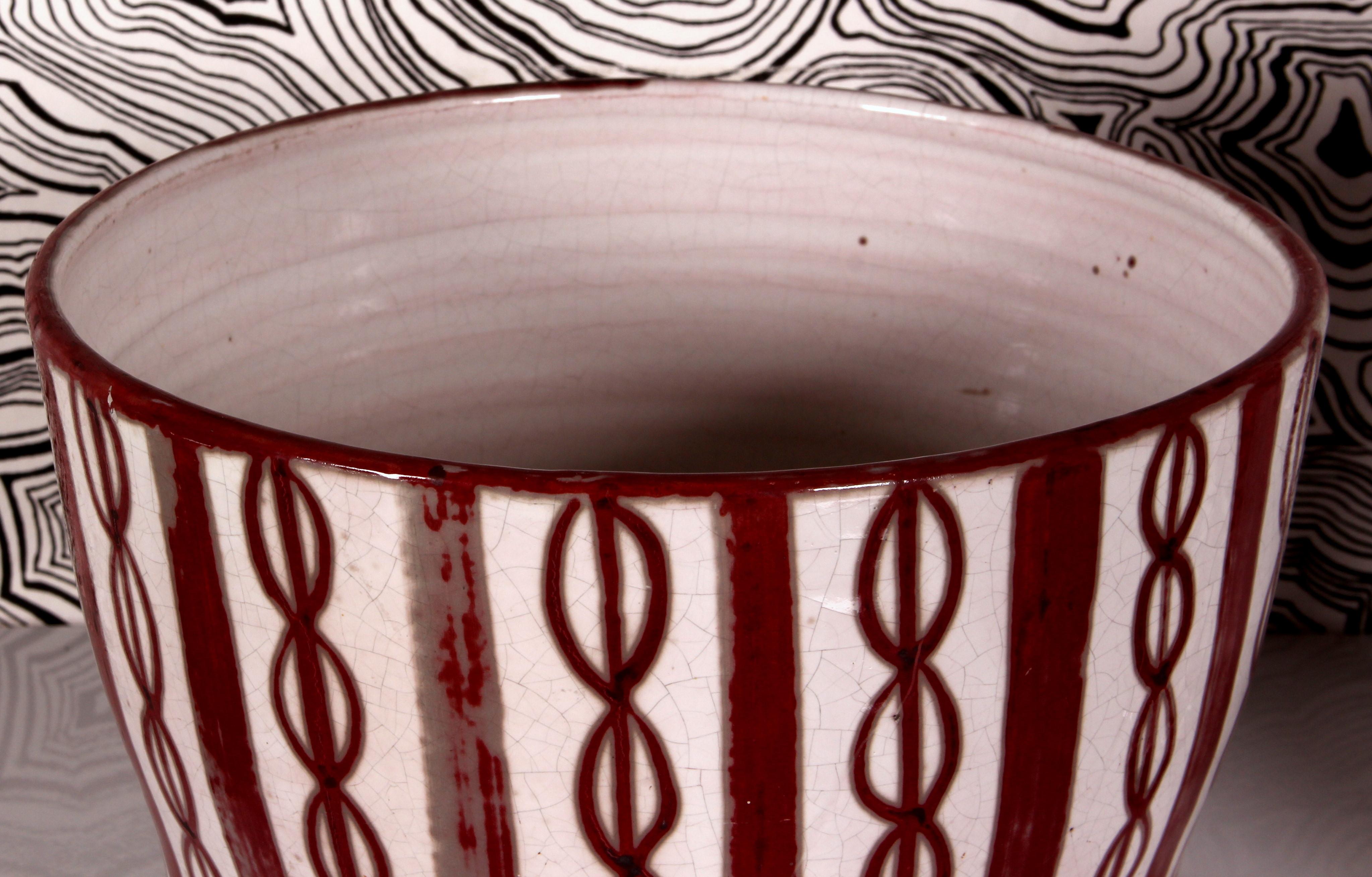 ceramica d'arte di metà secolo SET di cachepot e vaso entrambi con lo stesso smalto lucido unico In condizioni buone in vendita a Landshut, BY