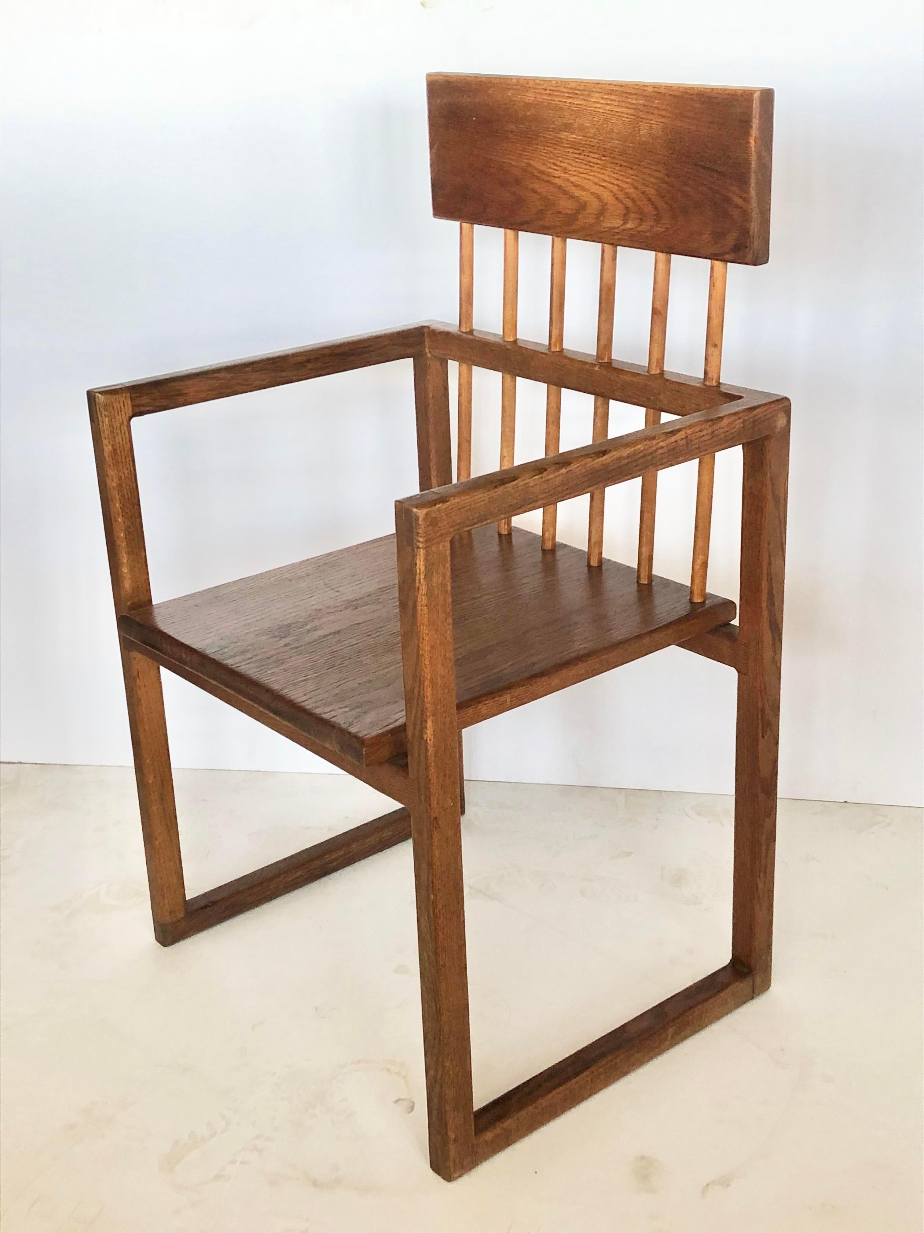Midcentury handmade Art Studio Side Chair. We have two chairs available. 