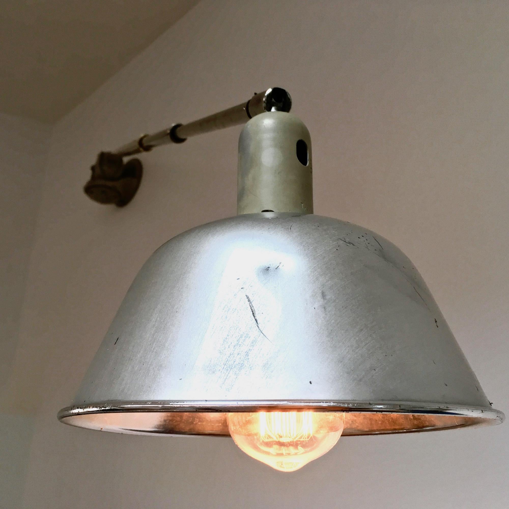 Midcentury Articulated and Telescopic Wall Lamp by Johansson, Triplex, ASEA In Good Condition In Saint Ouen, FR