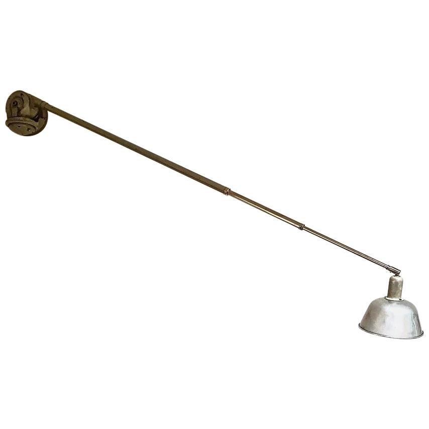 Midcentury Articulated and Telescopic Wall Lamp by Johansson, Triplex, ASEA