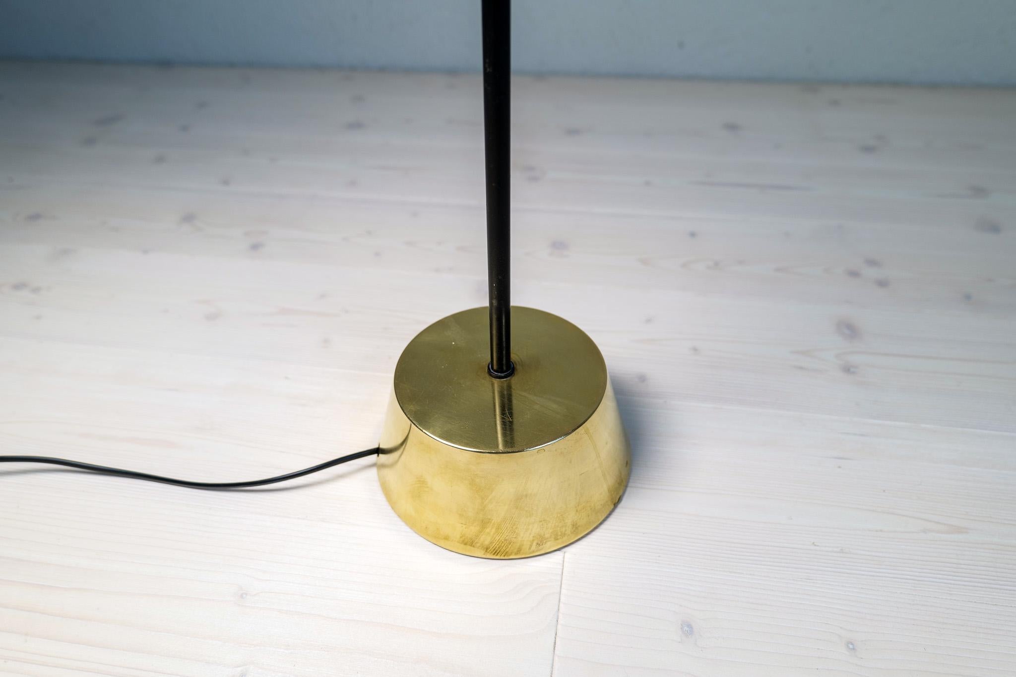 Midcentury Modern ASEA Metal and Brass Floor Lamp, Sweden, 1960s For Sale 4
