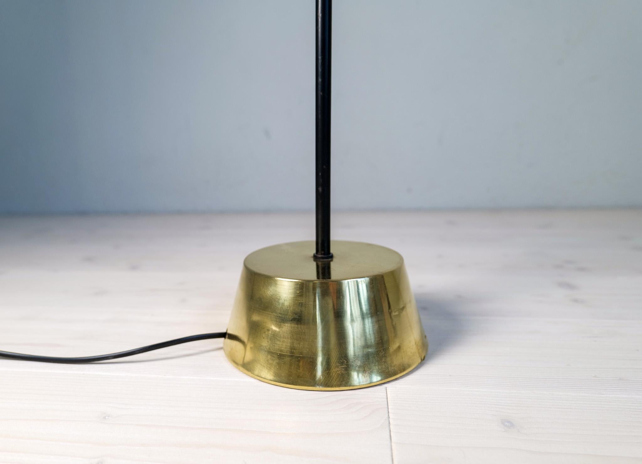 Midcentury Modern ASEA Metal and Brass Floor Lamp, Sweden, 1960s For Sale 5
