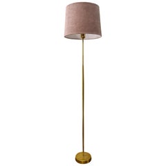 Midcentury ASEA Timeglass Shaped Brass Floor Lamp, Sweden, 1960s