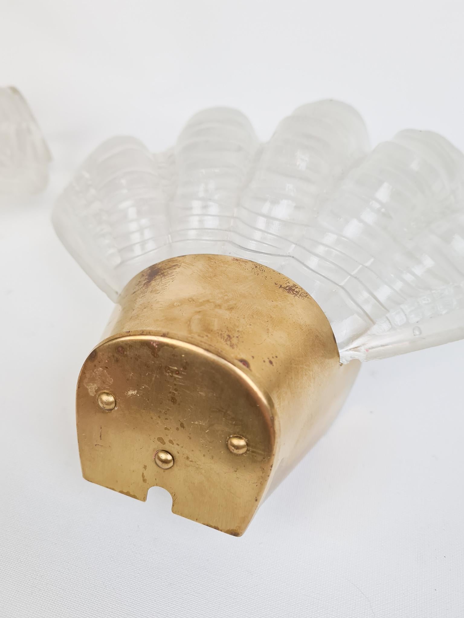 Brass Midcentury ASEA Wall Lights, 