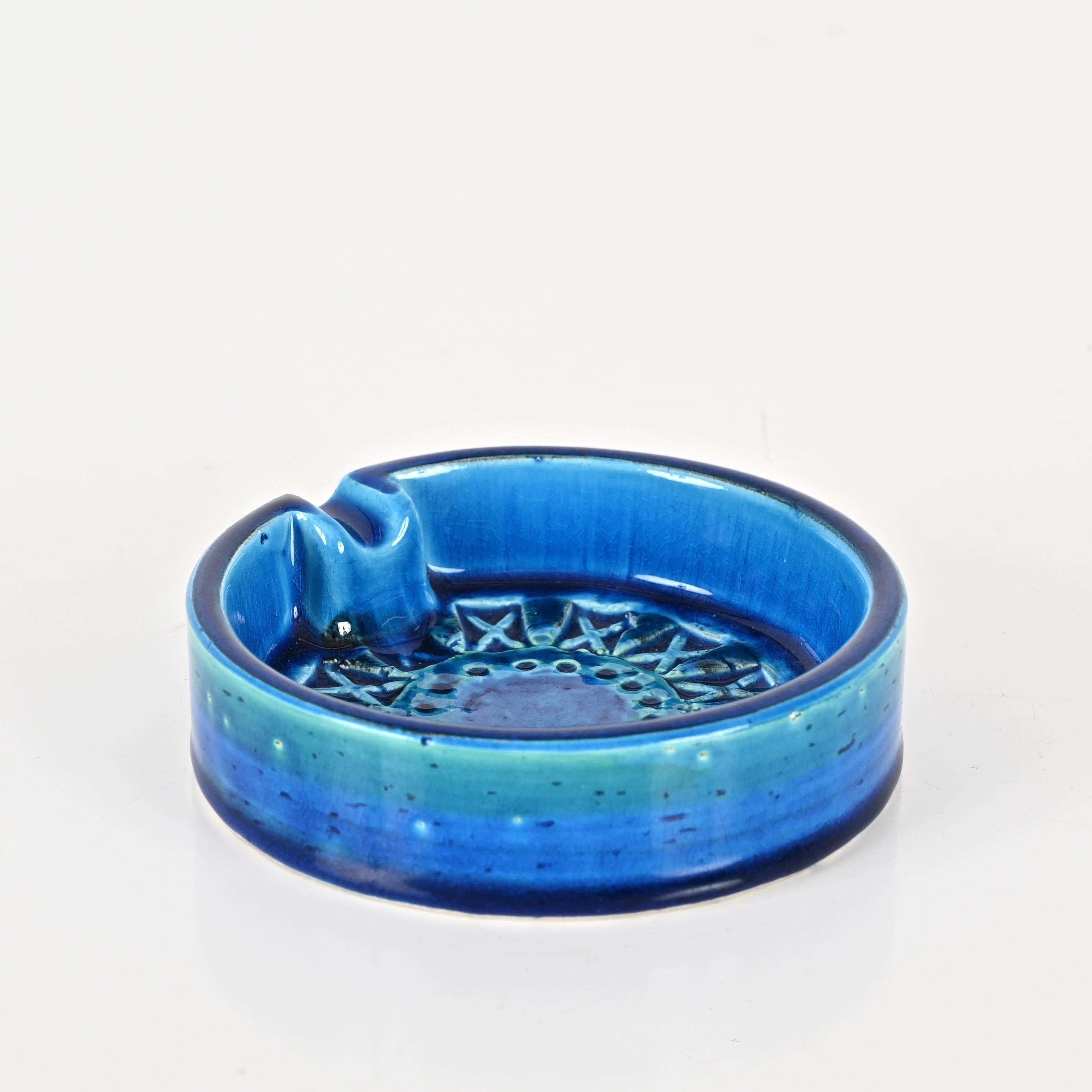 Mid-Century Modern Midcentury Ashtray by Montelupo in Blue 