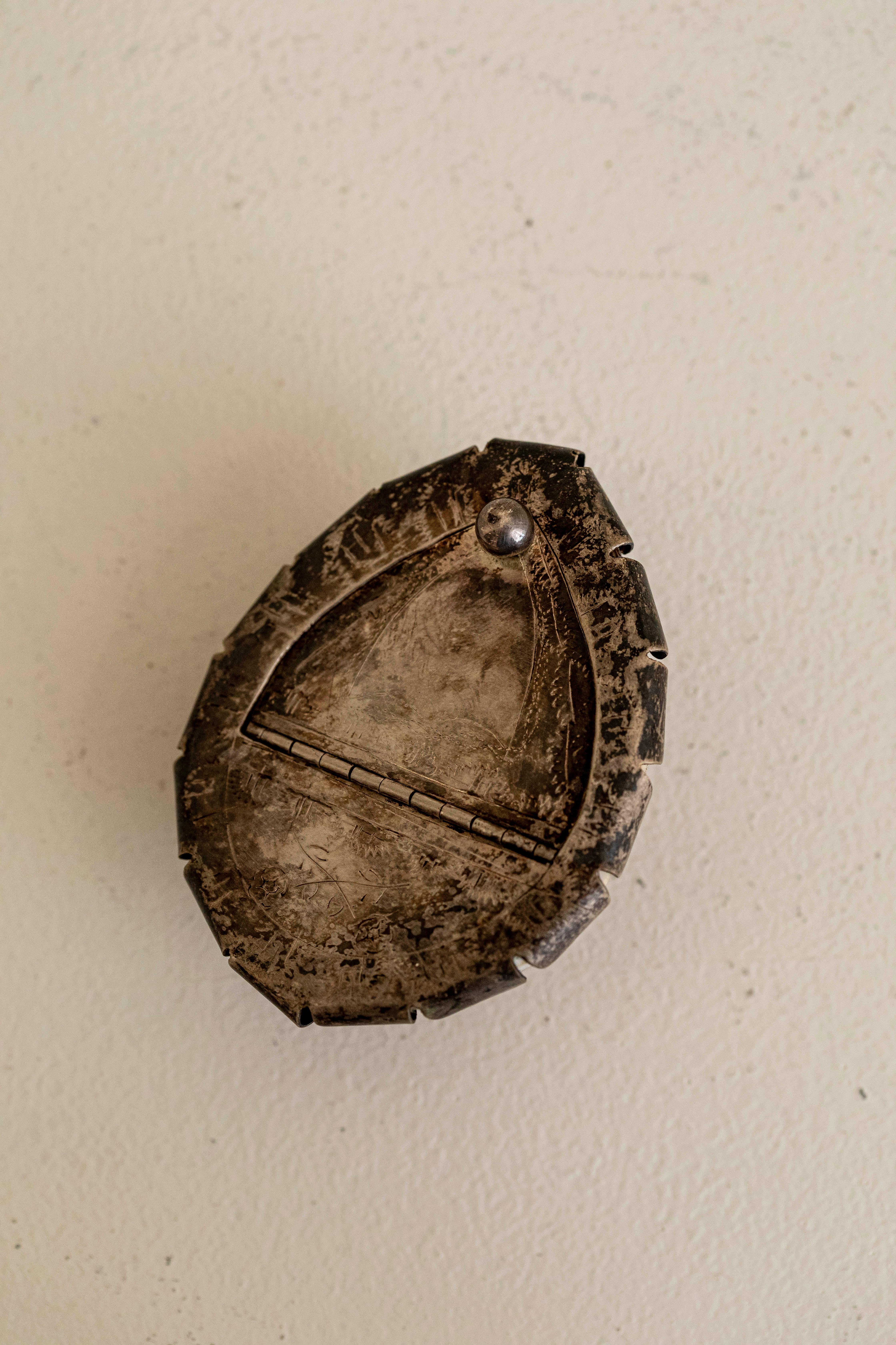 Brass Midcentury ashtray designed by Gabriella Crespi, Italy For Sale
