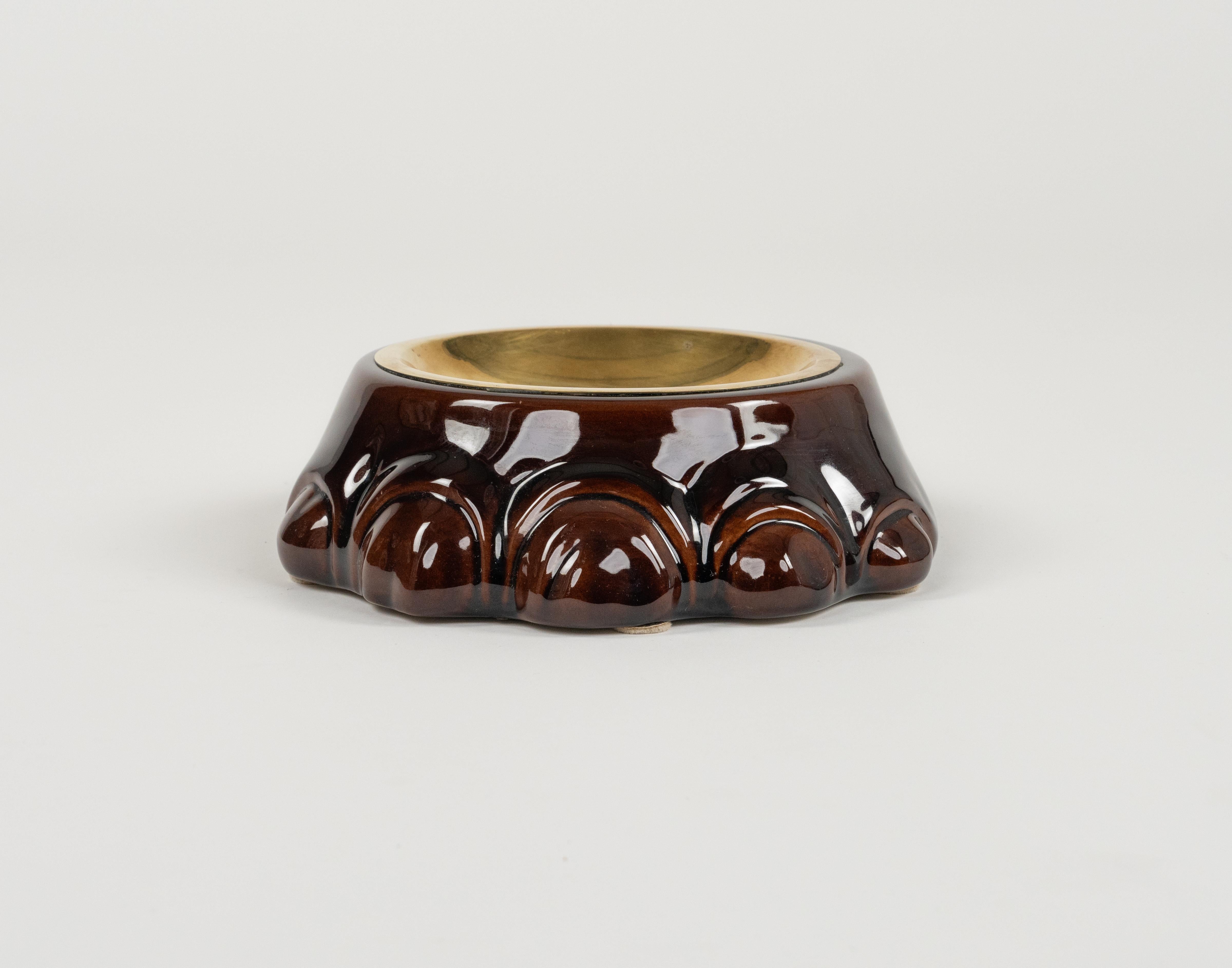Aschenbecher oder Schale aus der Jahrhundertmitte in Form einer Elefantenpfote von B Ceramiche, Italien 1970er im Angebot 2