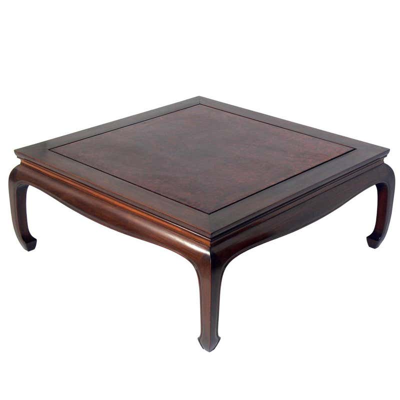 Large Square Asian Style Hand Carved Coffee Table at 1stDibs | asian ...