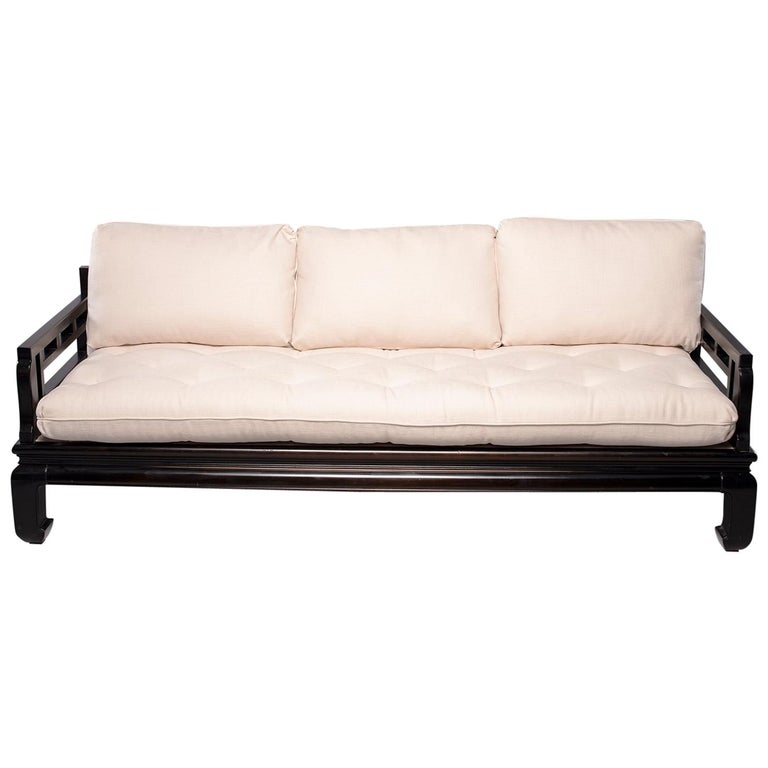 Midcentury Asian James Mont Style Sofa For Sale at 1stDibs