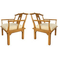 Midcentury Asian Modern Armchairs by the Century Furniture Company