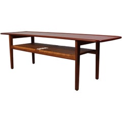 Midcentury "AT-10" Teak and Oak Coffee Table by Hans J Wegner for Andreas Tuck