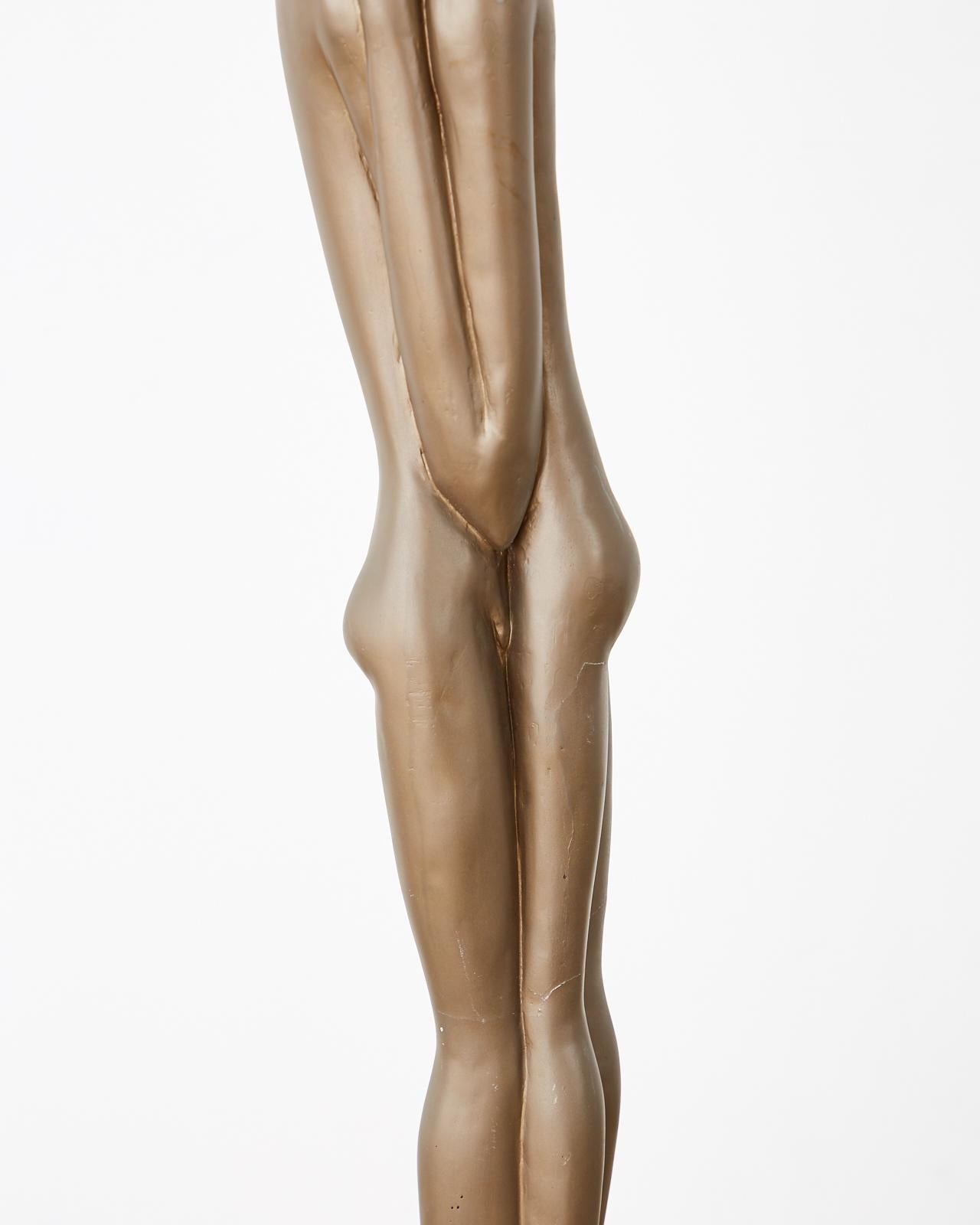 Midcentury Austin Sculpture Bronzed Abstract Nude Lovers 10