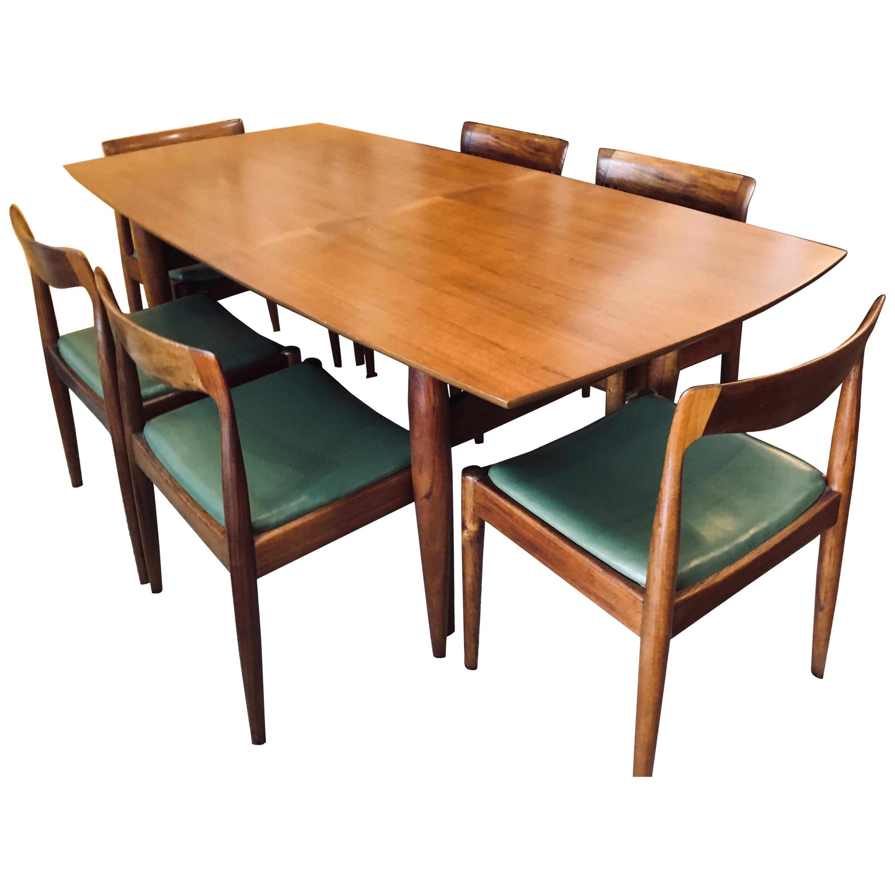 Midcentury Australian Blackwood Dining Suite by Danish Deluxe, circa 1960s For Sale