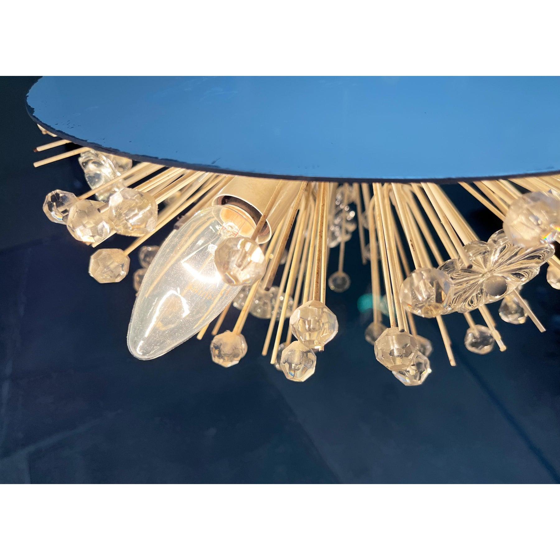 Austriaco Lampada a sospensione a fiore austriaca del MidCentury di Emil Stejnar per Rupert Nikoll, anni '50 in vendita