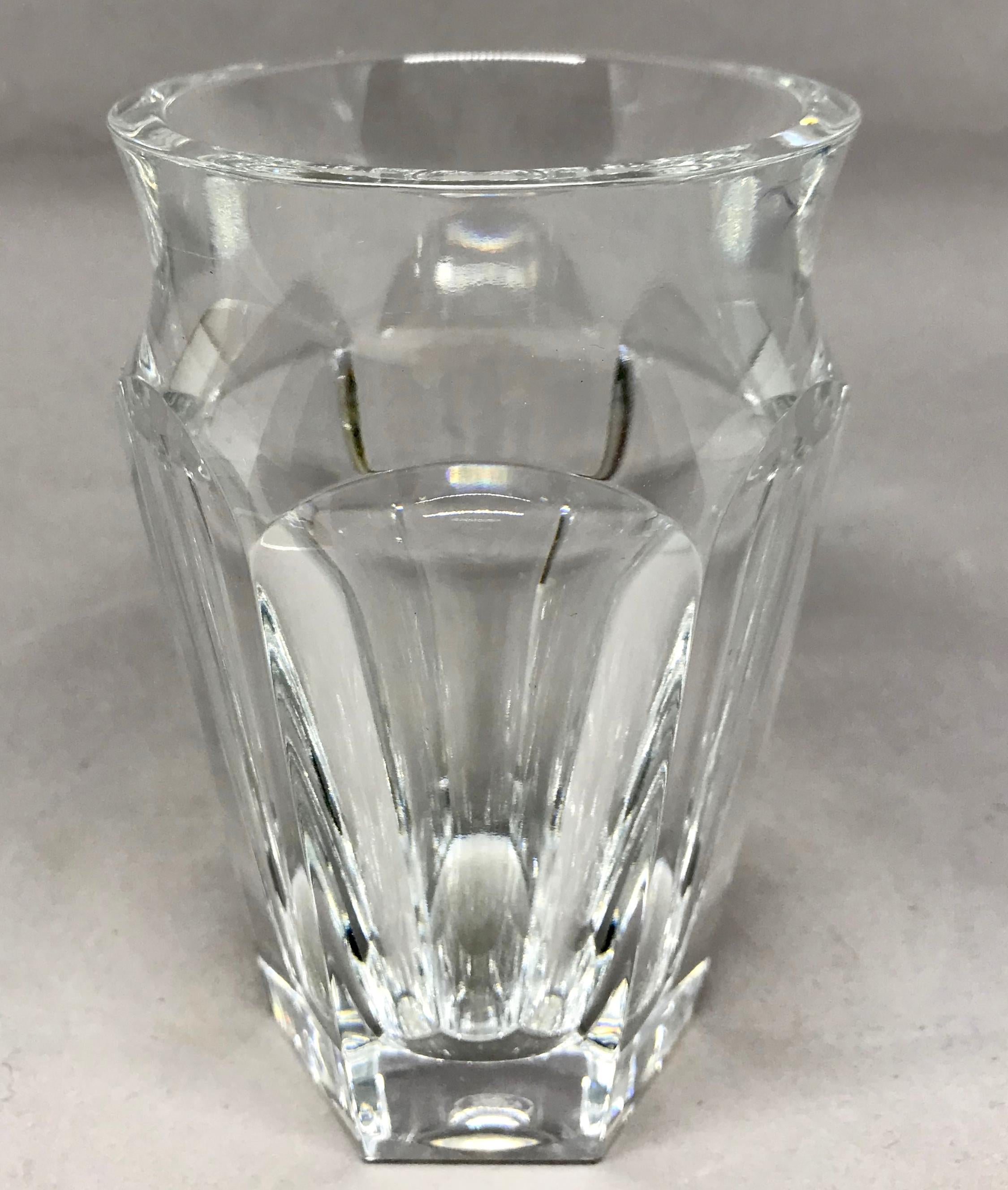 baccarat crystal vase vintage