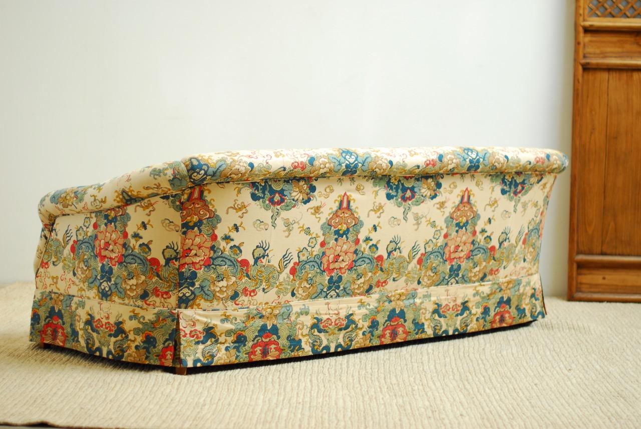Midcentury Baker English Chinoiserie Style Sofa 8