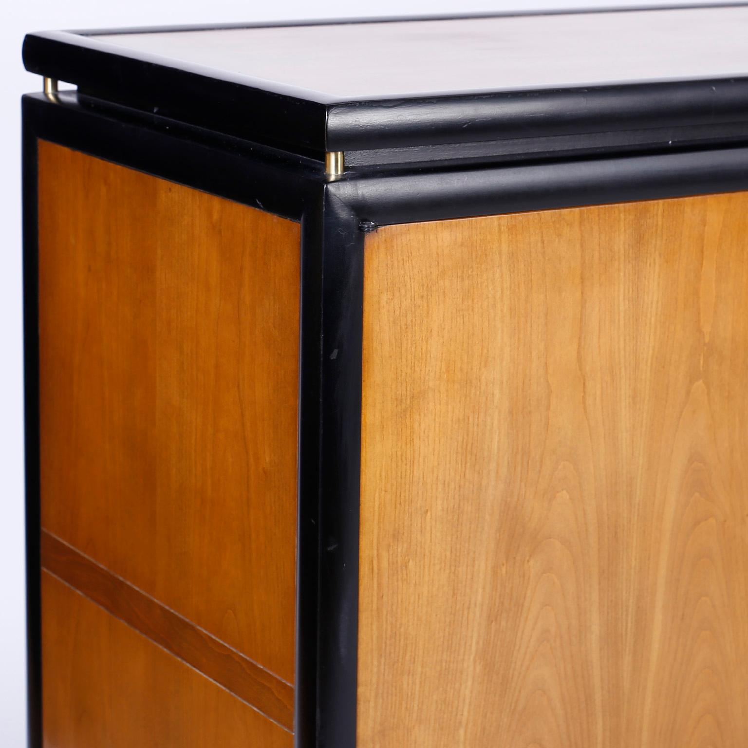 Midcentury Baker Four Door Cabinet or Credenza In Good Condition In Palm Beach, FL