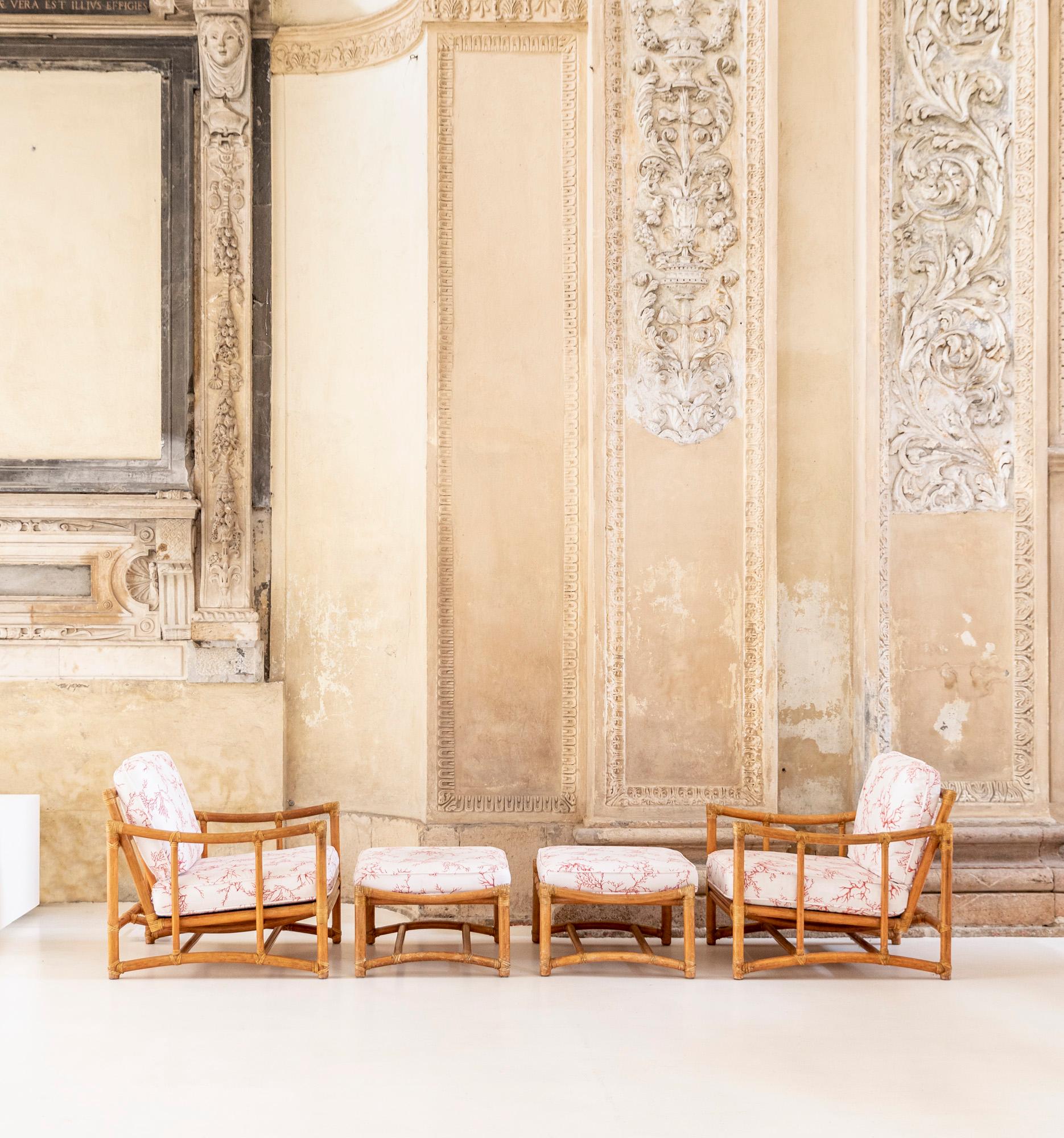 Sillones de bambú de Lyda Levi, 1970 Moderno de mediados de siglo en venta